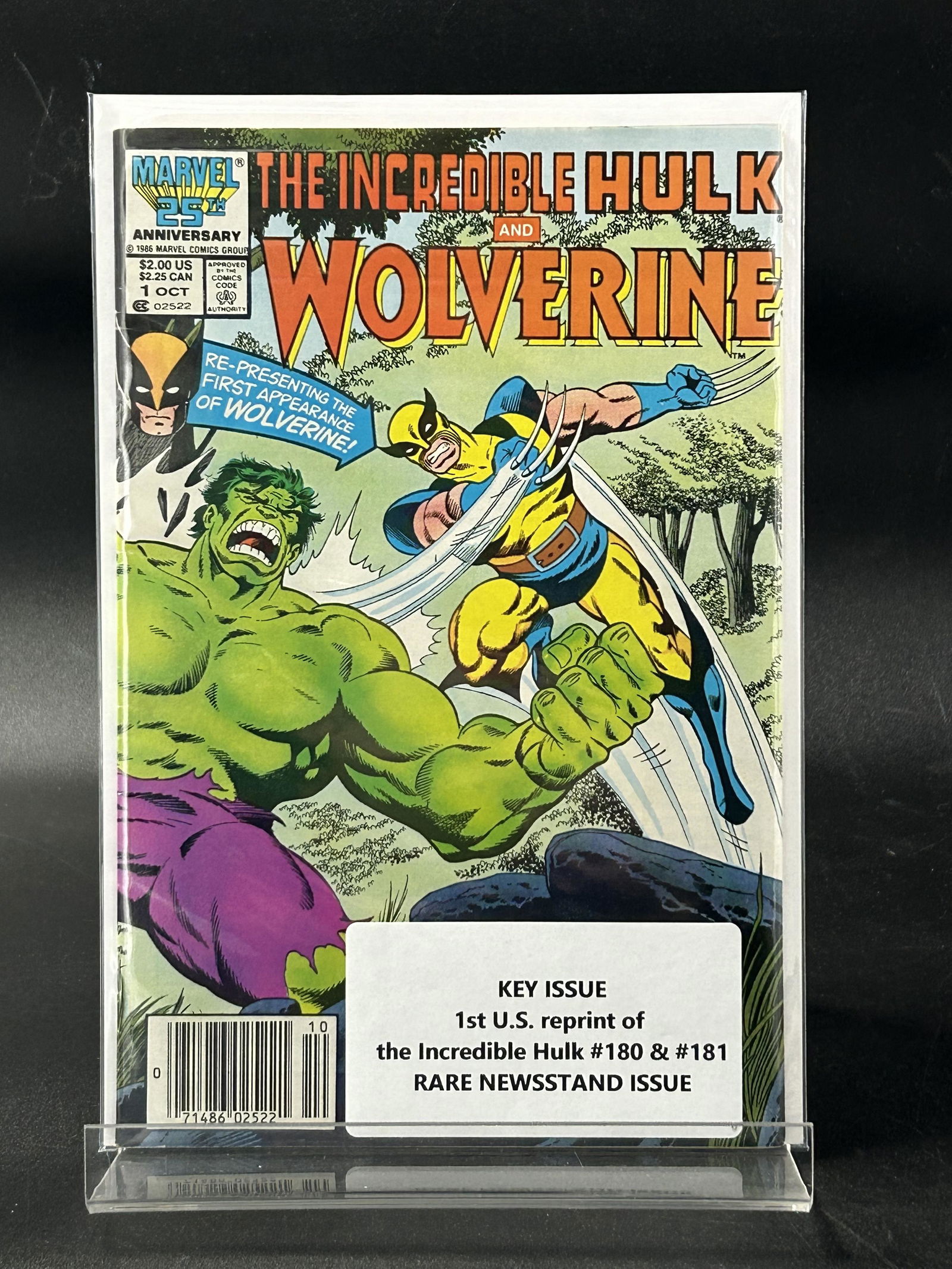 MARVEL COMICS INCREDIBLE HULK AND WOLVERINE NO.1 (KEY ISSUE) (1 of 1)
