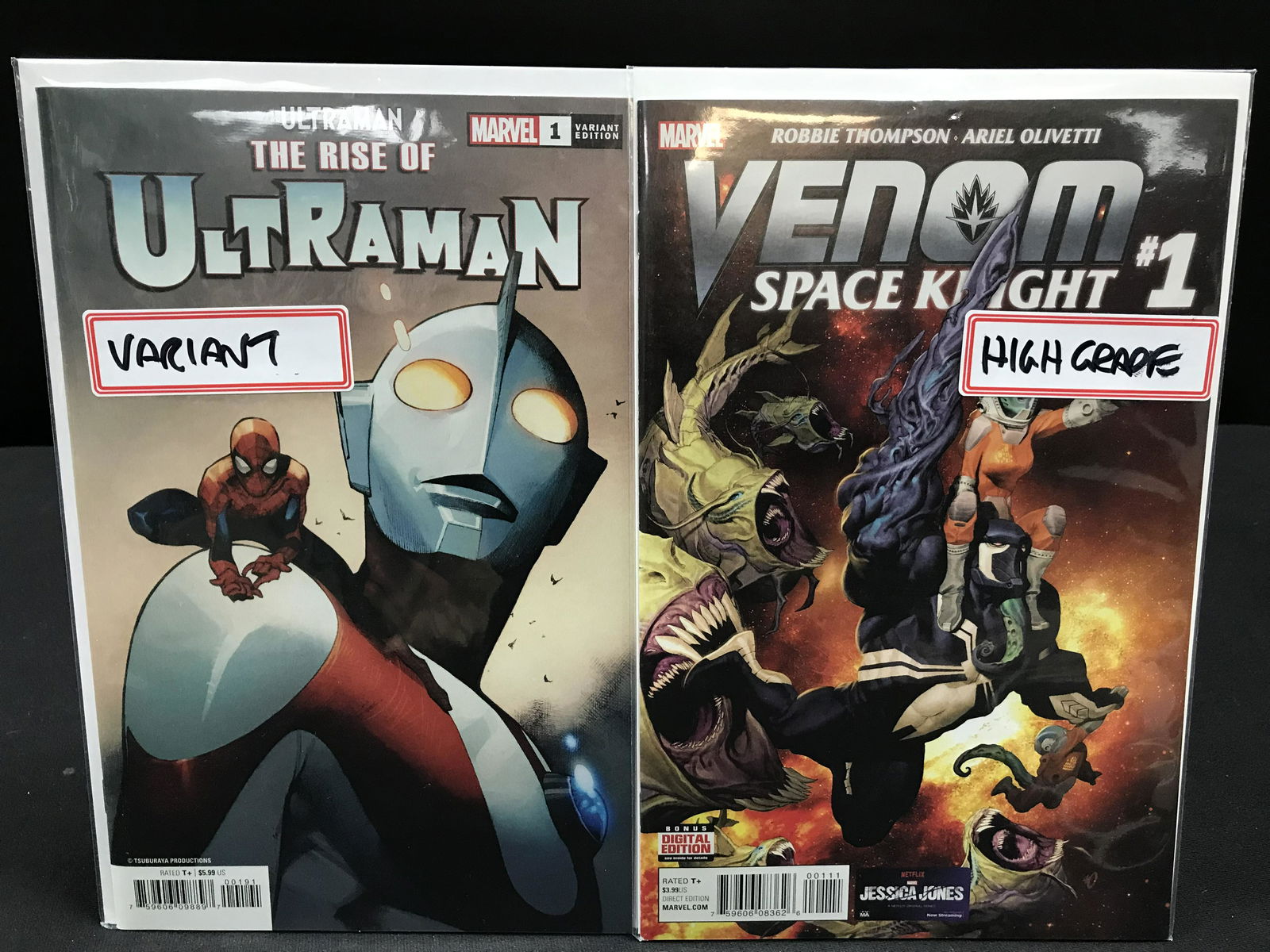 MARVEL COMICS ULTRAMAN AND VENOM NO.1 COMIC BOOK LOT (1 of 1)