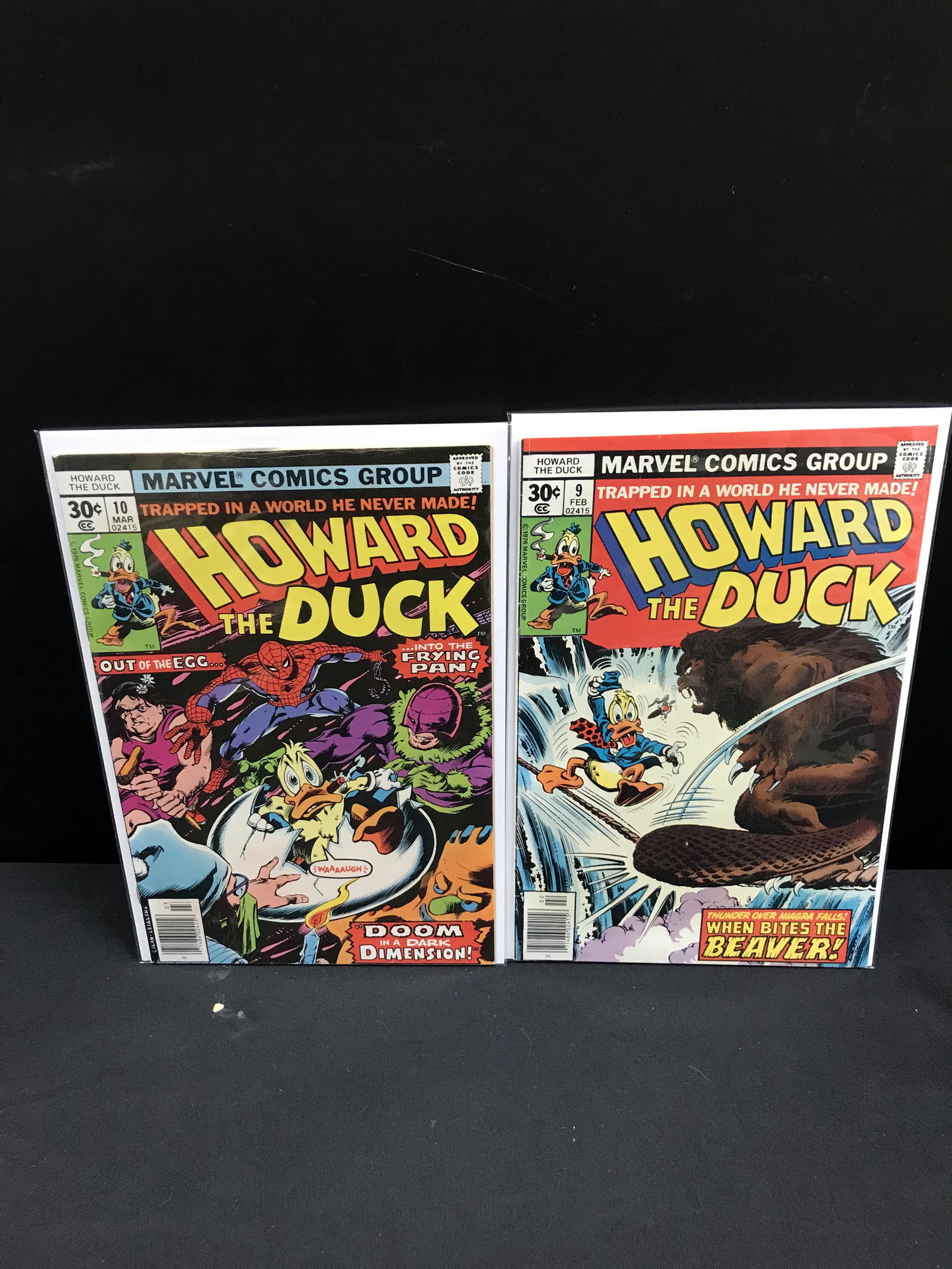 MARVEL COMICS HOWARD THE DUCK NO.9 AND 10 (1 of 1)