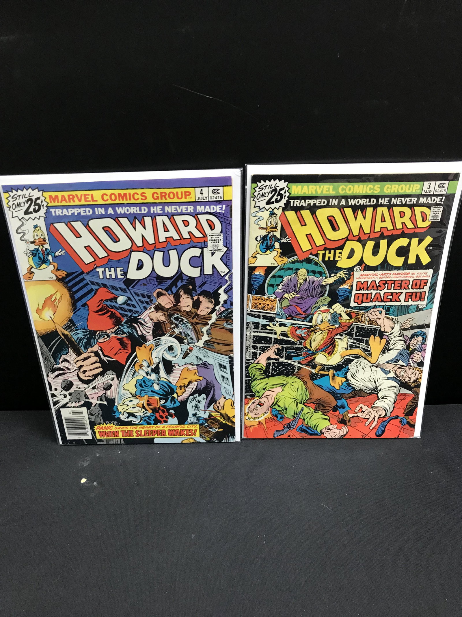 MARVEL COMICS HOWARD THE DUCK NO.3 AND 4: MARVEL COMICS HOWARD THE DUCK NO.3 AND 4
