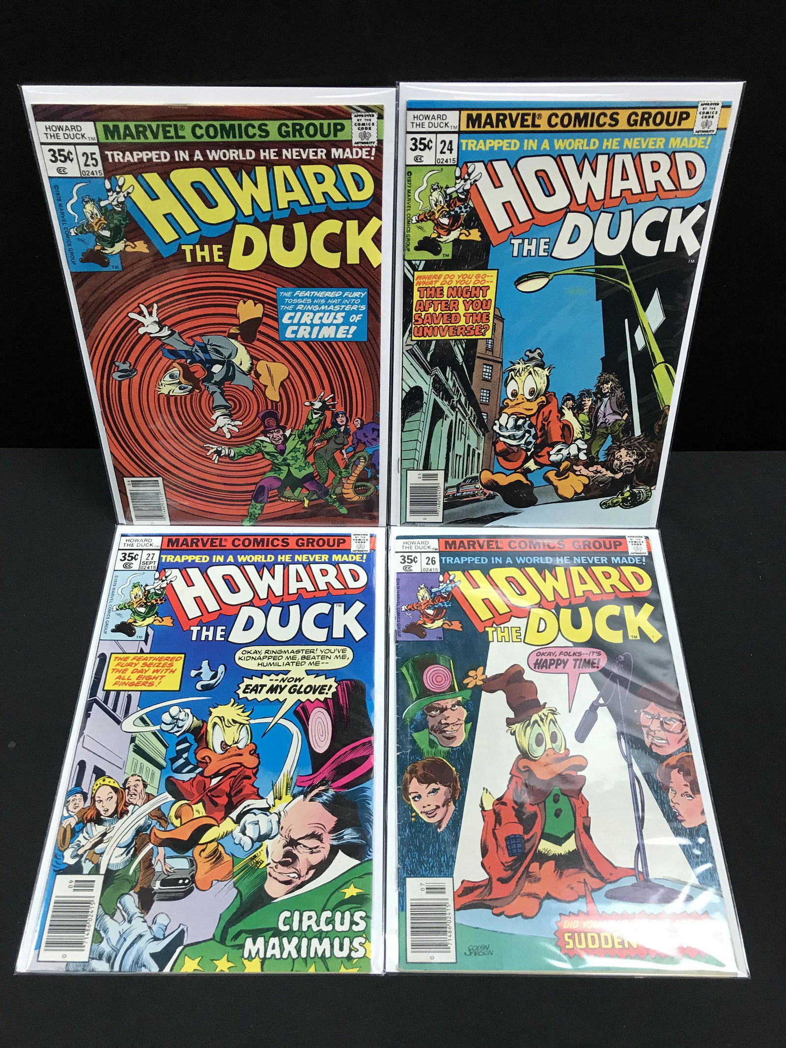 MARVEL COMICS HOWARD THE DUCK COMIC BOOK LOT (1 of 1)