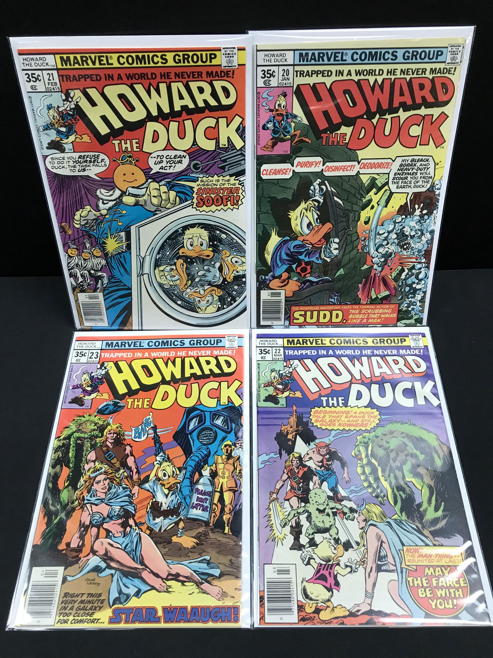 MARVEL COMICS HOWARD THE DUCK COMIC BOOK LOT (1 of 1)