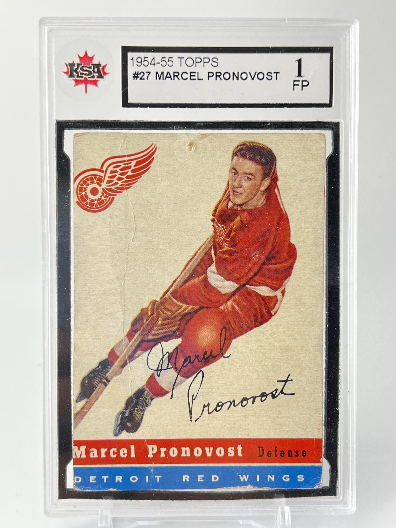 MARCEL PRONOVOST 1954-55 TOPPS (KSA 1): MARCEL PRONOVOST 1954-55 TOPPS (KSA 1)