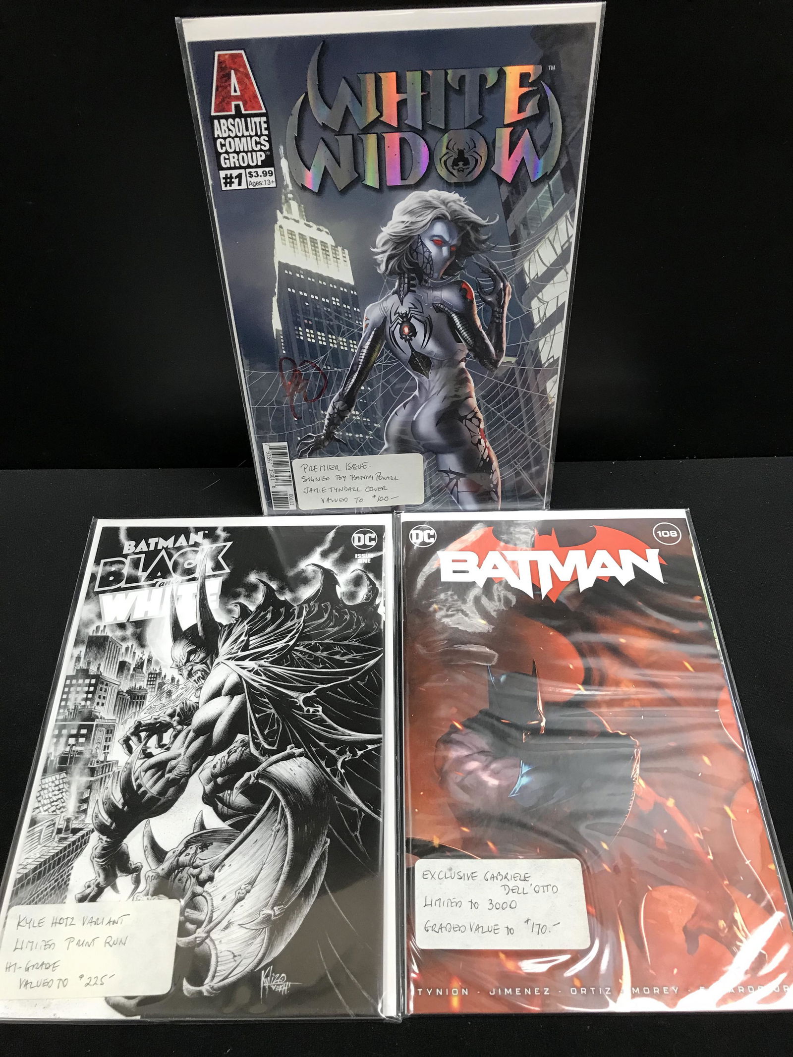 WHITE WIDOW #1 AND BATMAN #1 AND #108 (ABSOLUTE AND DC COMICS) (1 of 1)