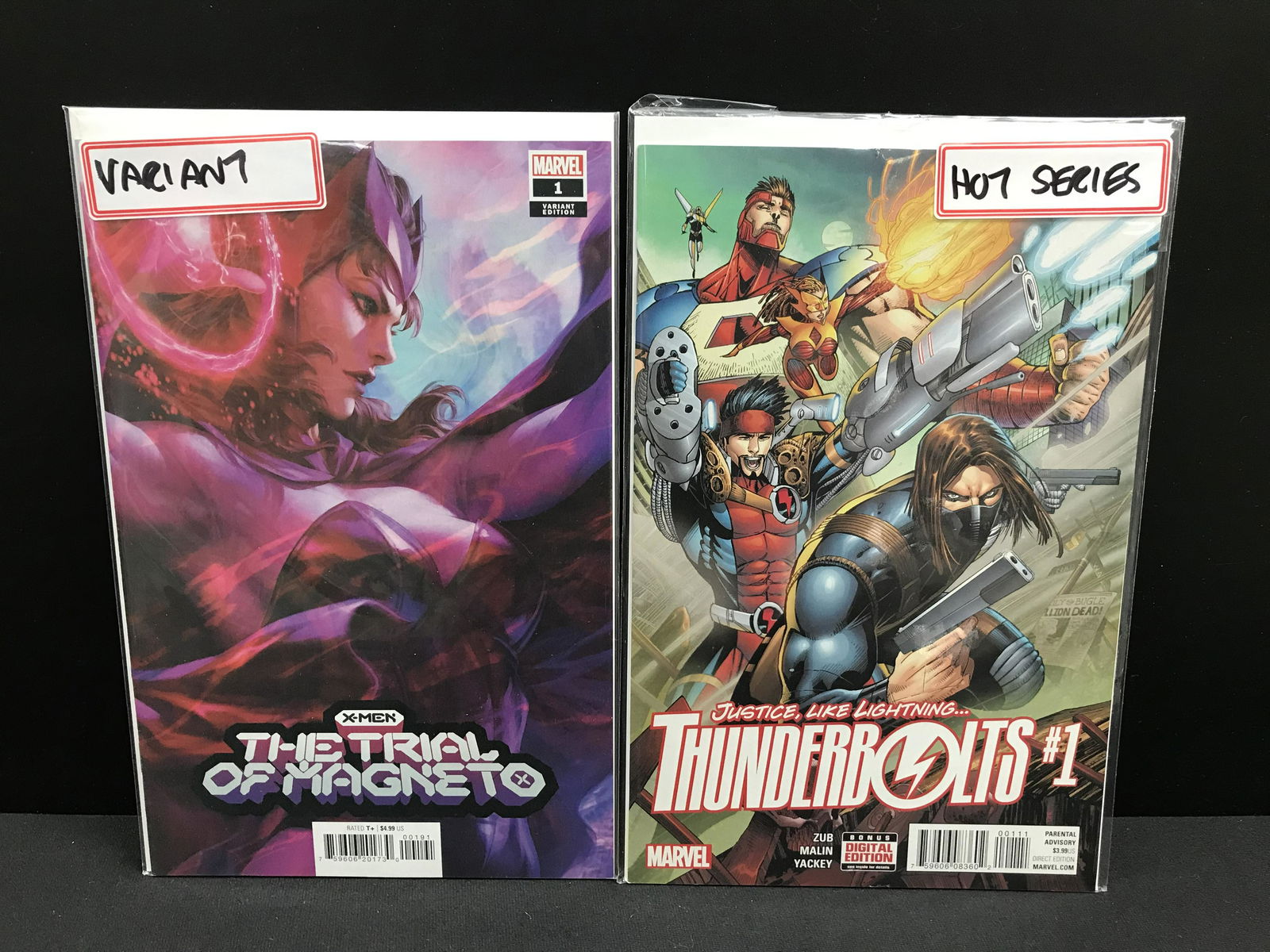 X-MEN THE TRIAL OF MAGNETO #1 AND THUNDERBOLTS #1 (MARVEL COMICS) (1 of 1)