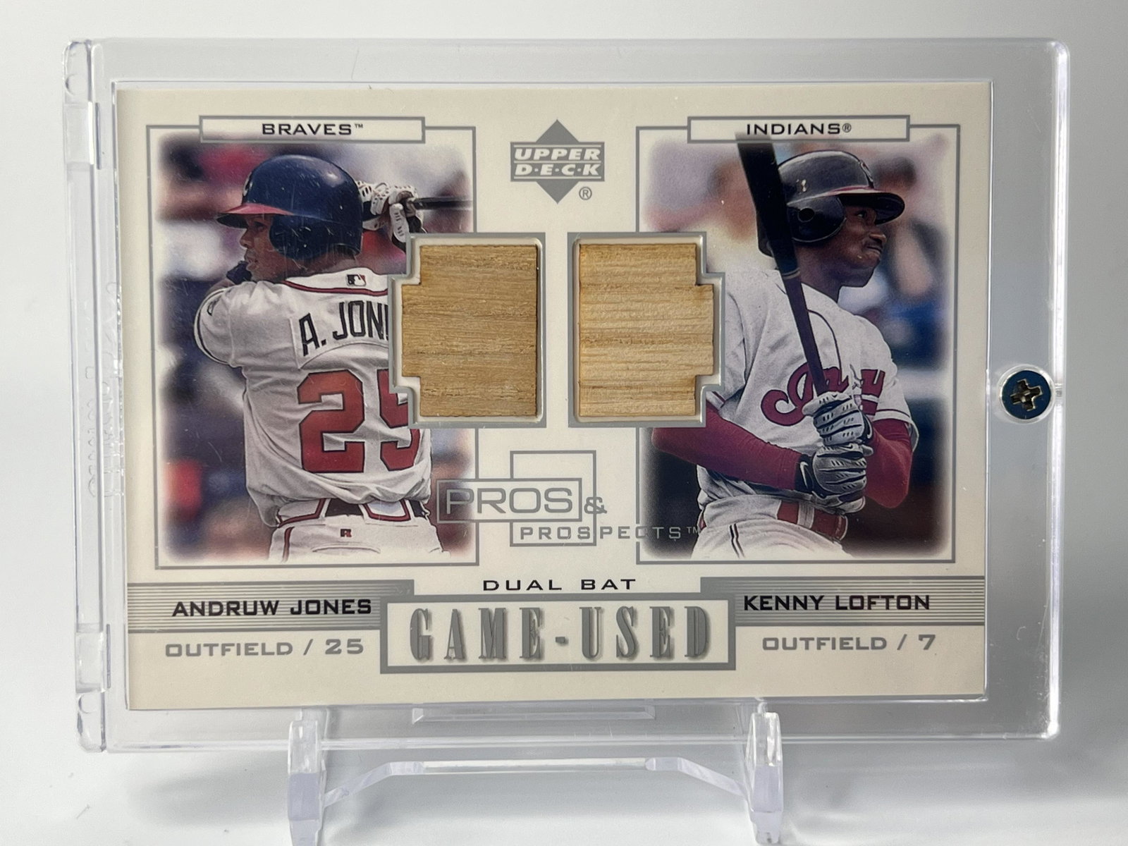 DUAL BAT GAME USED ANDRUW JONES/KENNY LOFTON PROS AND PROSPECTS: DUAL BAT GAME USED ANDRUW JONES/KENNY LOFTON PROS AND PROSPECTS