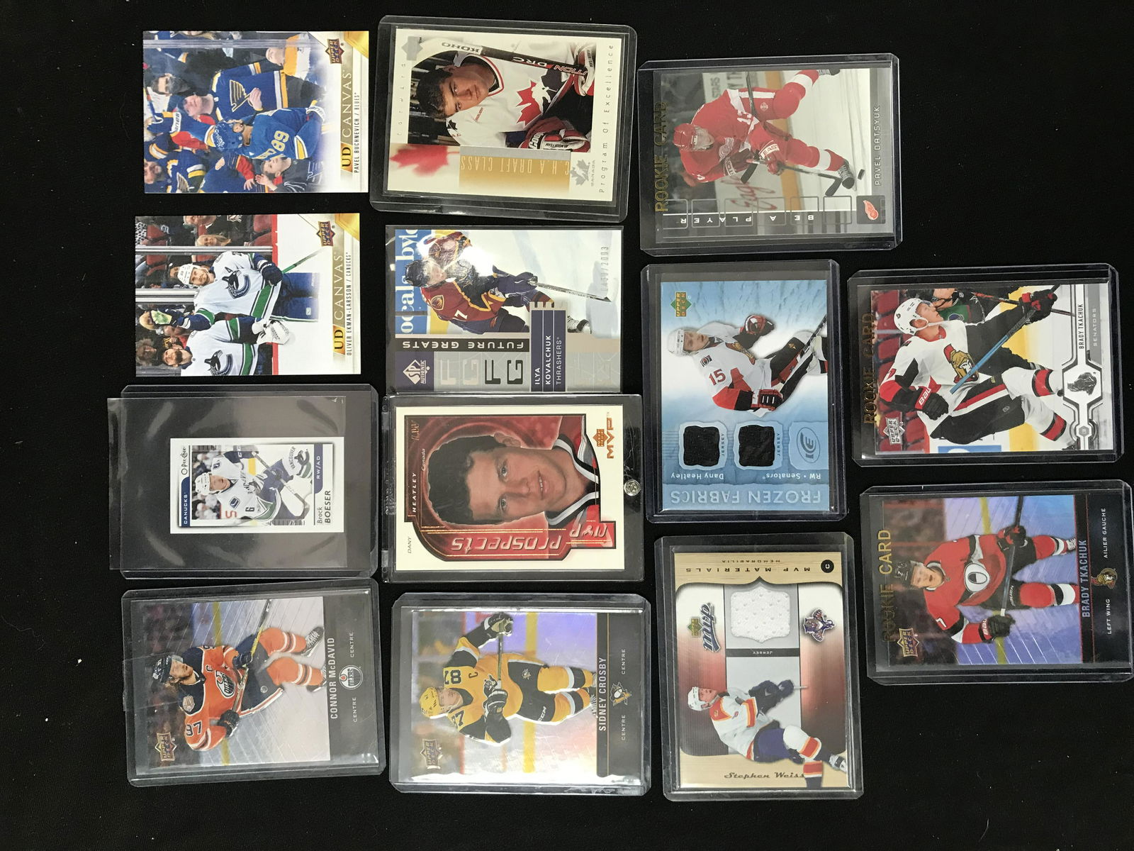 LARGE LOT OF NHL ROOKIE/JERSEY/LTD ED CARDS (1 of 1)