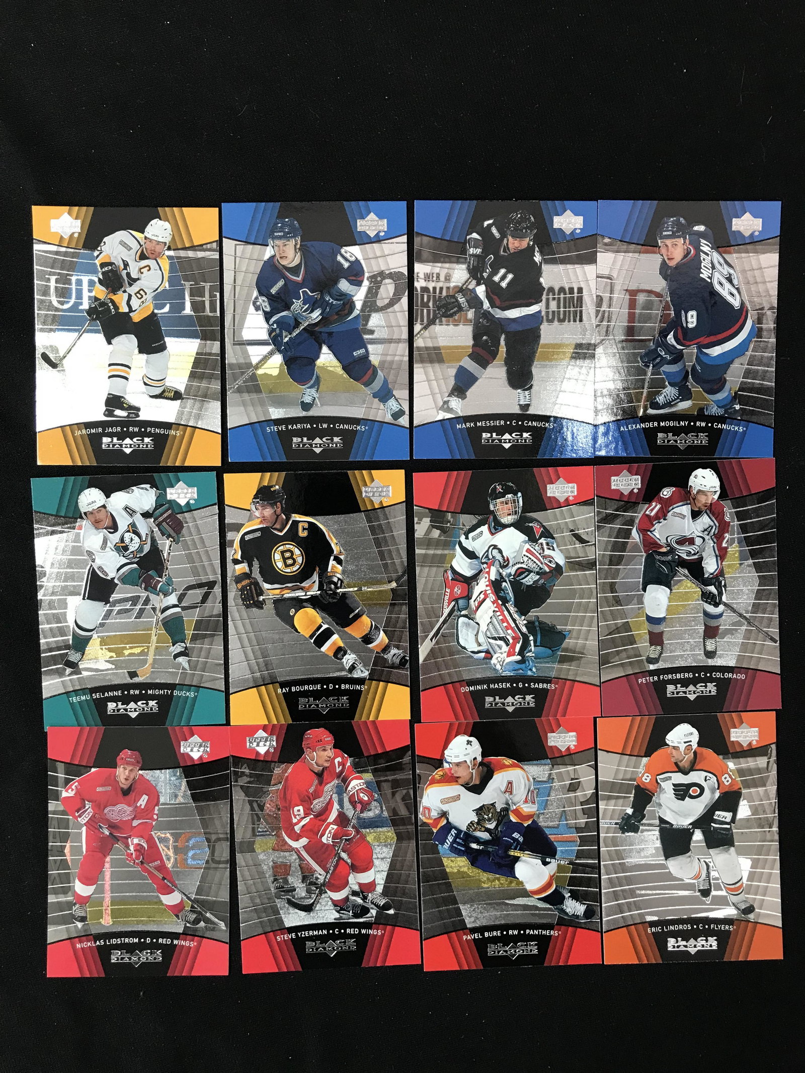 LOT OF BLACK DIAMOND STARS HOCKEY CARDS: LOT OF BLACK DIAMOND STARS HOCKEY CARDS