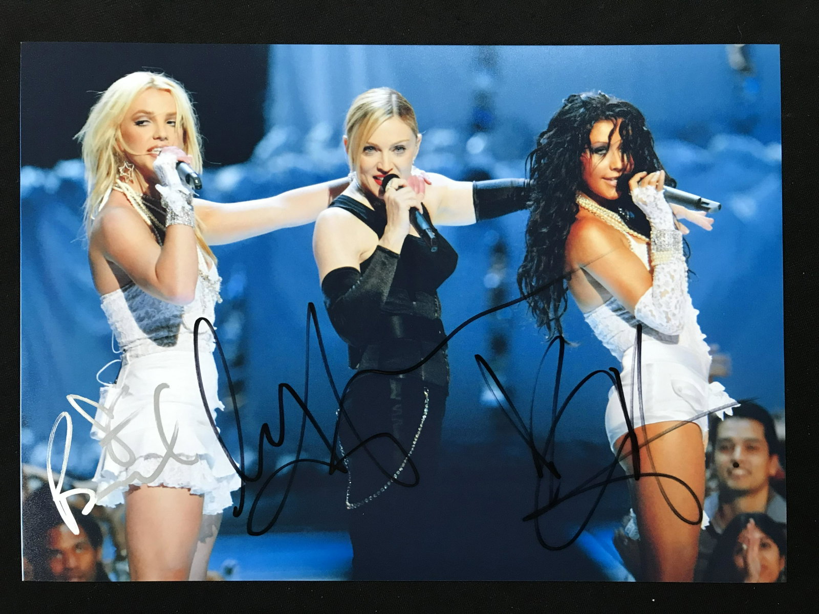 SIGNED BRITNEY SPEARS/ MADONNA/ CHRISTINA AGUILERA 8X10 (RA COA): SIGNED BRITNEY SPEARS/ MADONNA/ CHRISTINA AGUILERA 8X10 (RA COA)