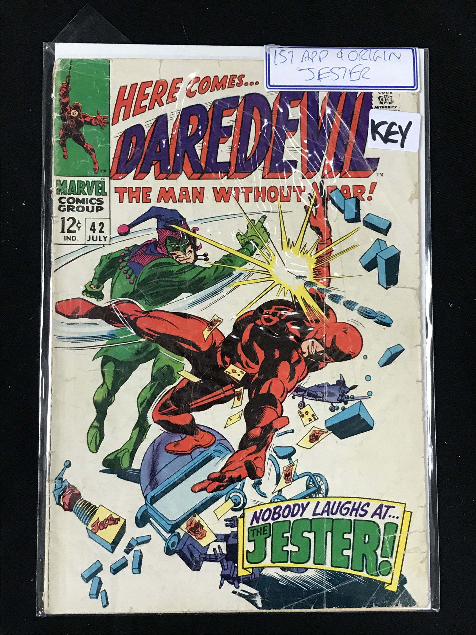 MARVEL COMICS DAREDEVIL NO.42 (1ST APPEARANCE JESTER) (1 of 1)