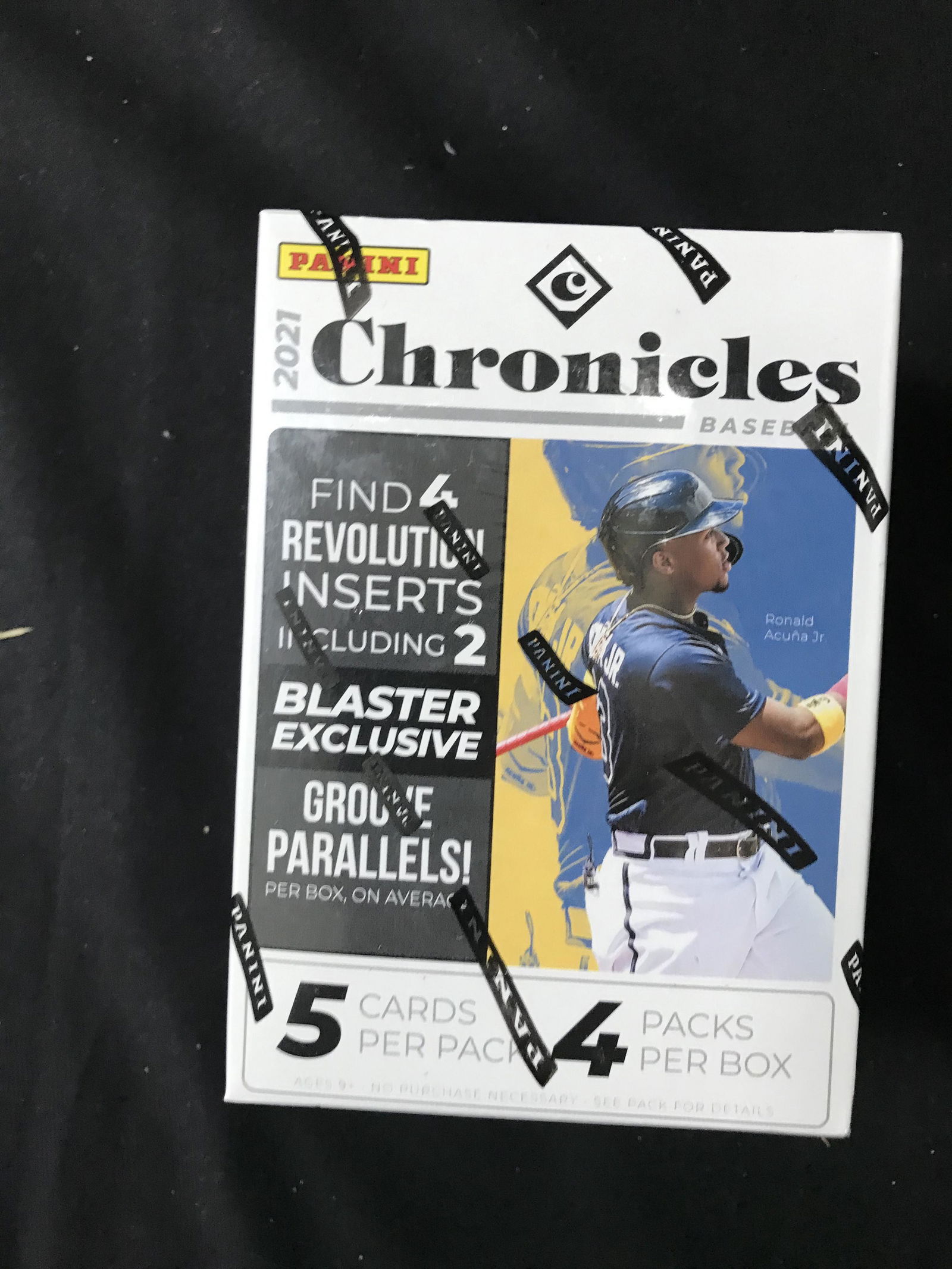 2021 PANINI CHRONICLES BASEBALL 4 PACK BLASTER BOX (1 of 1)