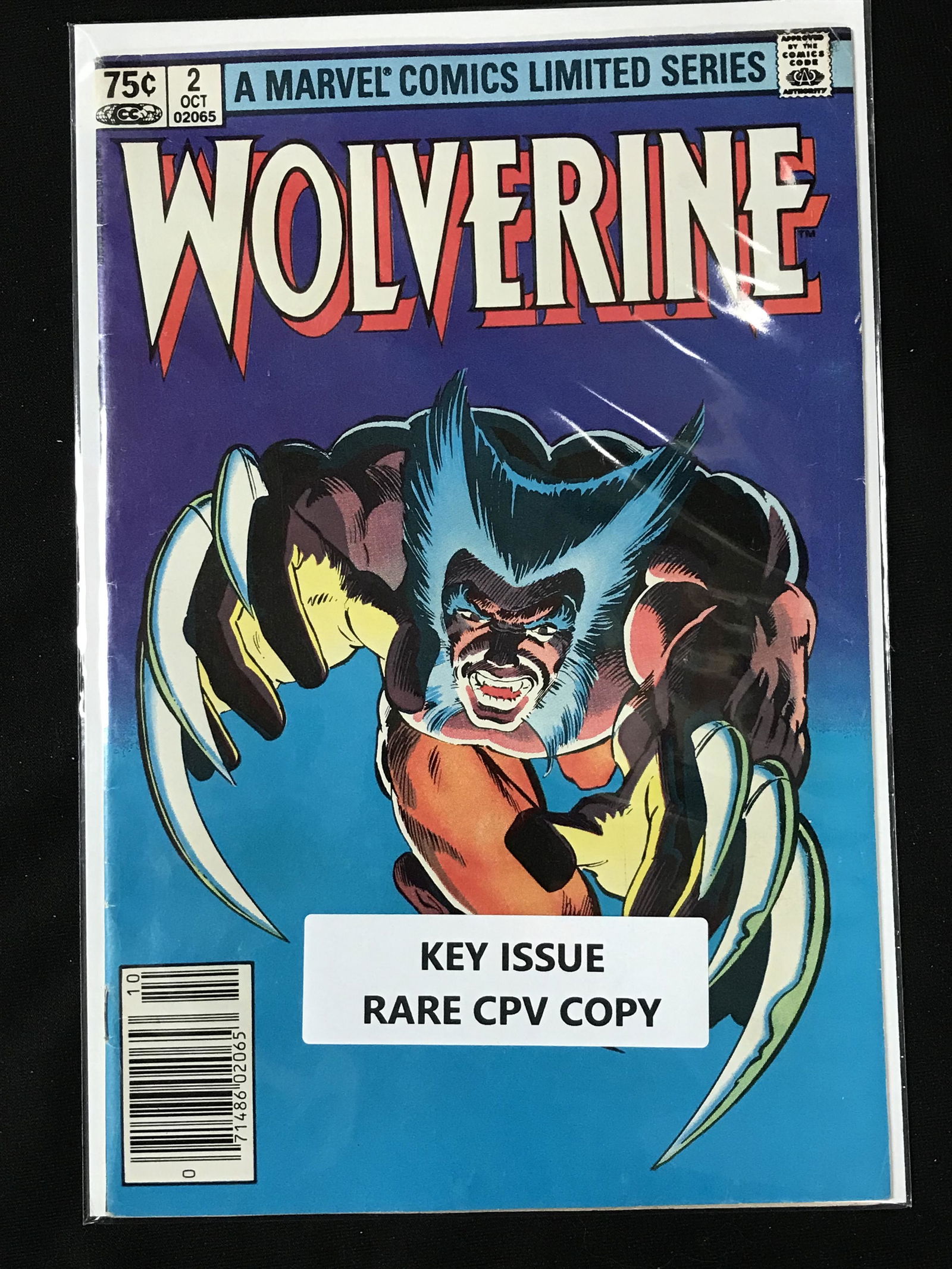 MARVEL COMICS LIMITED SERIES WOLVERINE NO.2 (RARE CPV COPY) (1 of 1)