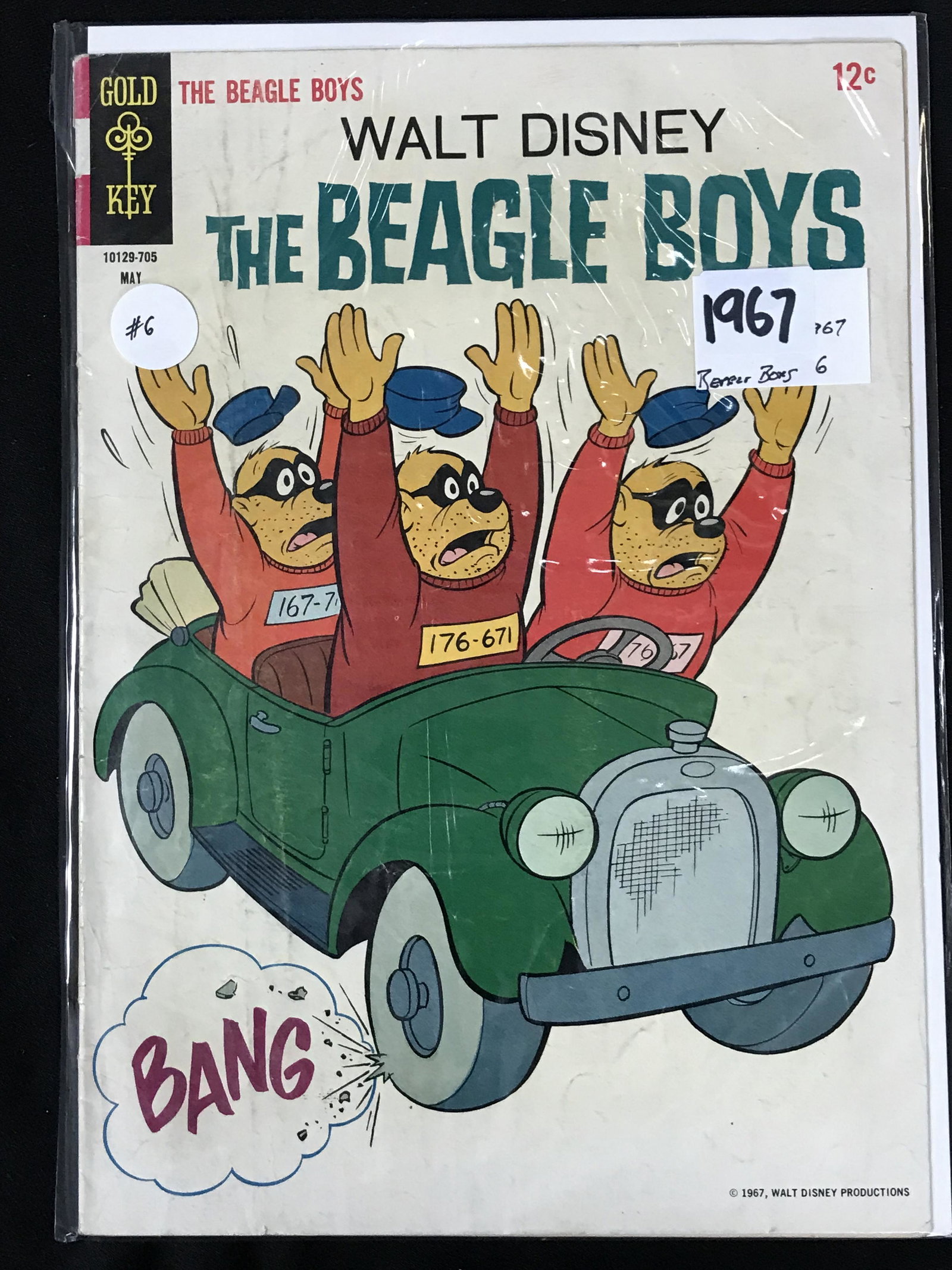 1967 GOLD KEY COMICS THE BEAGLE BOYS NO.6: 1967 GOLD KEY COMICS THE BEAGLE BOYS NO.6