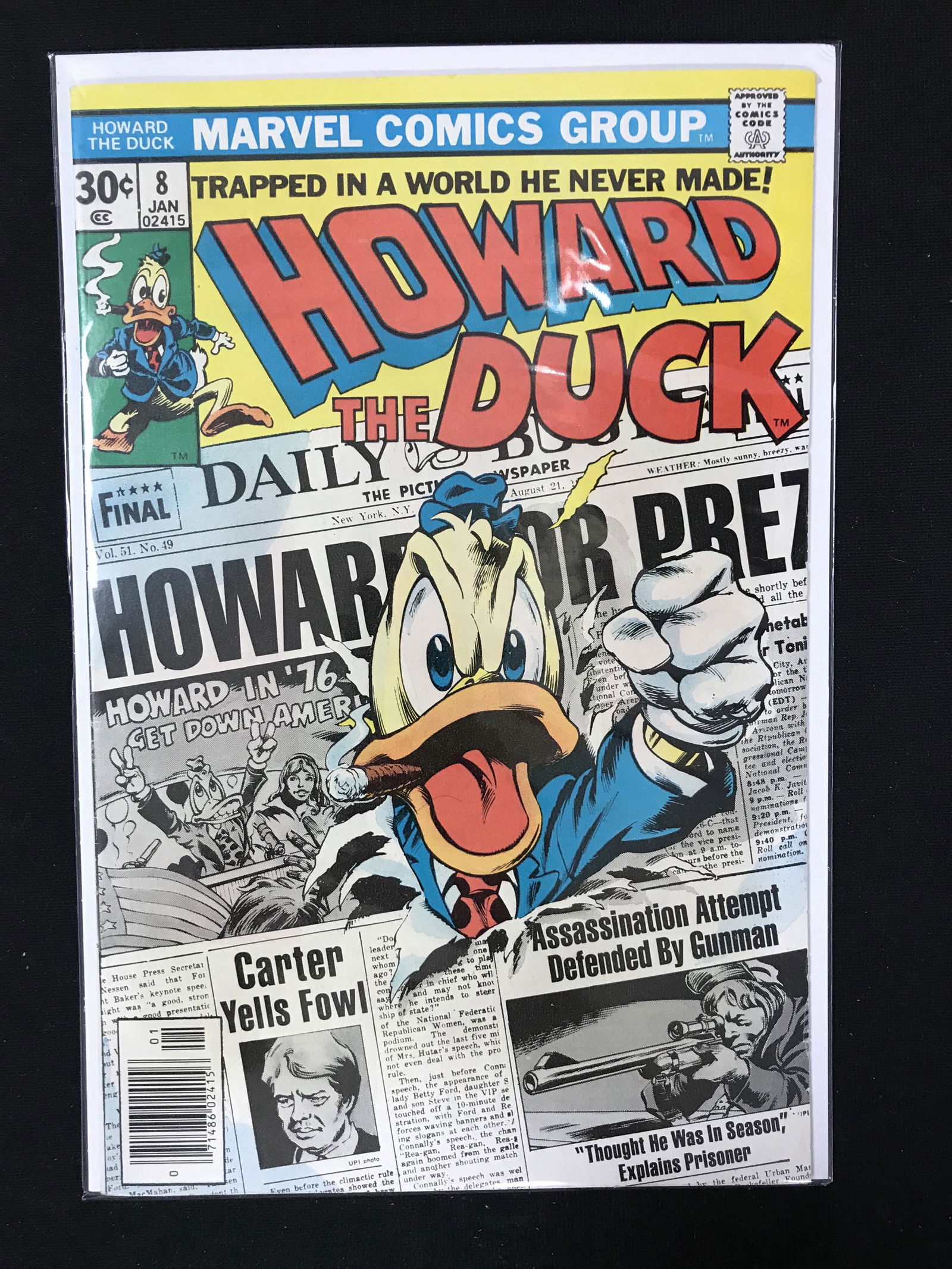 MARVEL COMICS HOWARD THE DUCK NO. 8 (1 of 1)