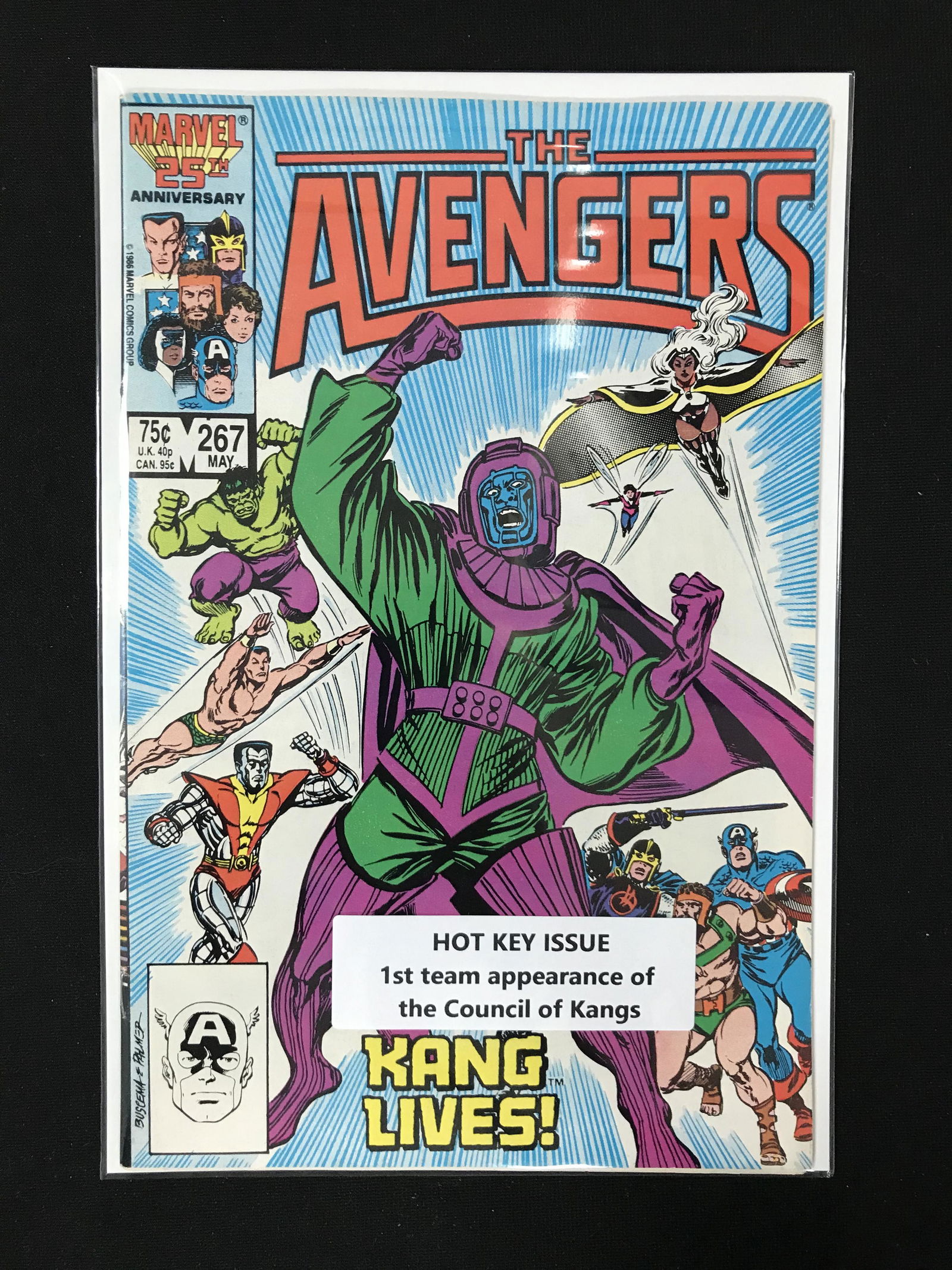 MARVEL COMICS THE AVENGERS NO.267 1ST APPEARANCE COUNCIL OF KANGS (1 of 1)