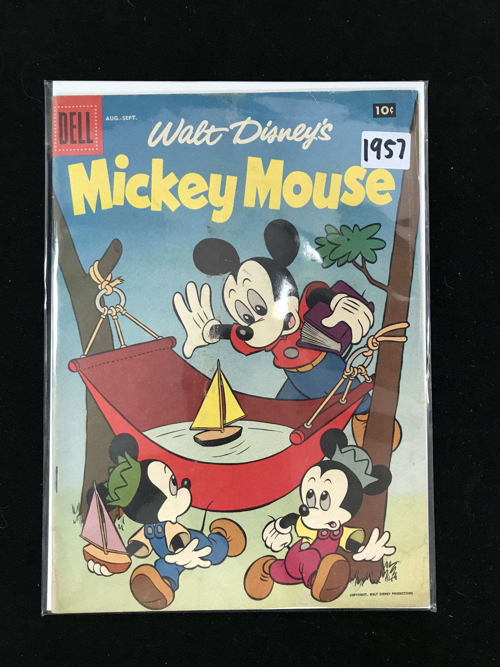 1957 DELL COMICS WALT DISNEY'S MICKEY MOUSE (1 of 1)