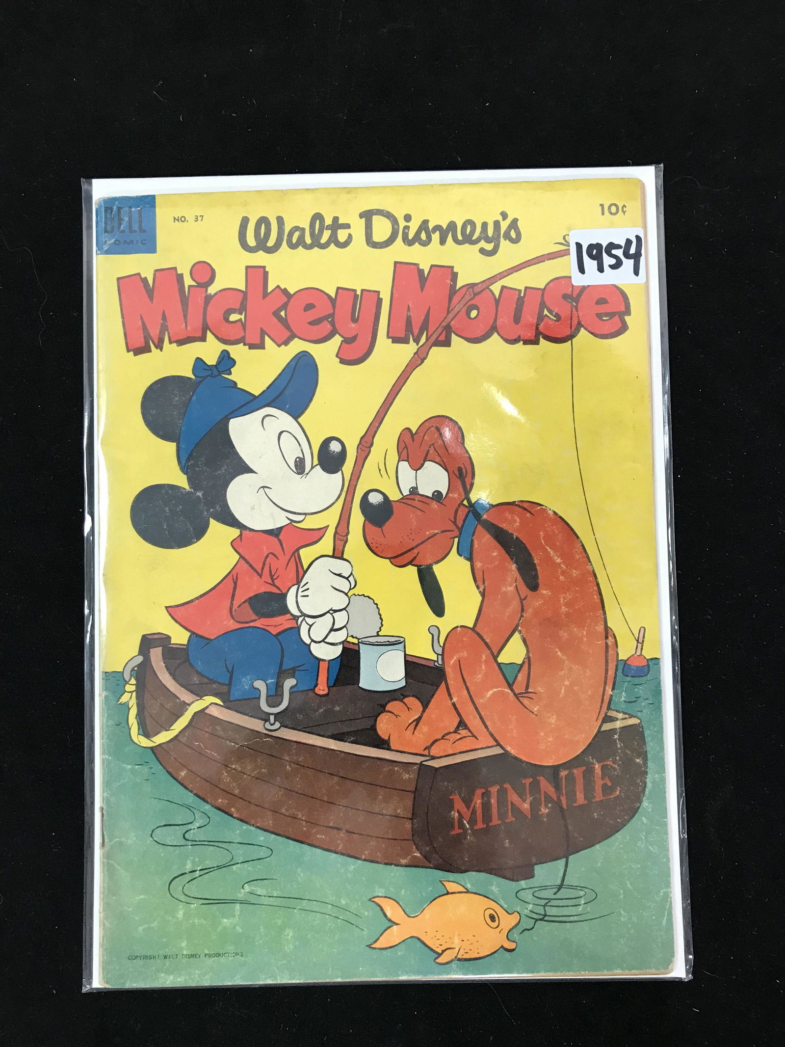 1954 DELL COMICS WALT DISNEY'S MICKEY MOUSE NO. 37 (1 of 1)