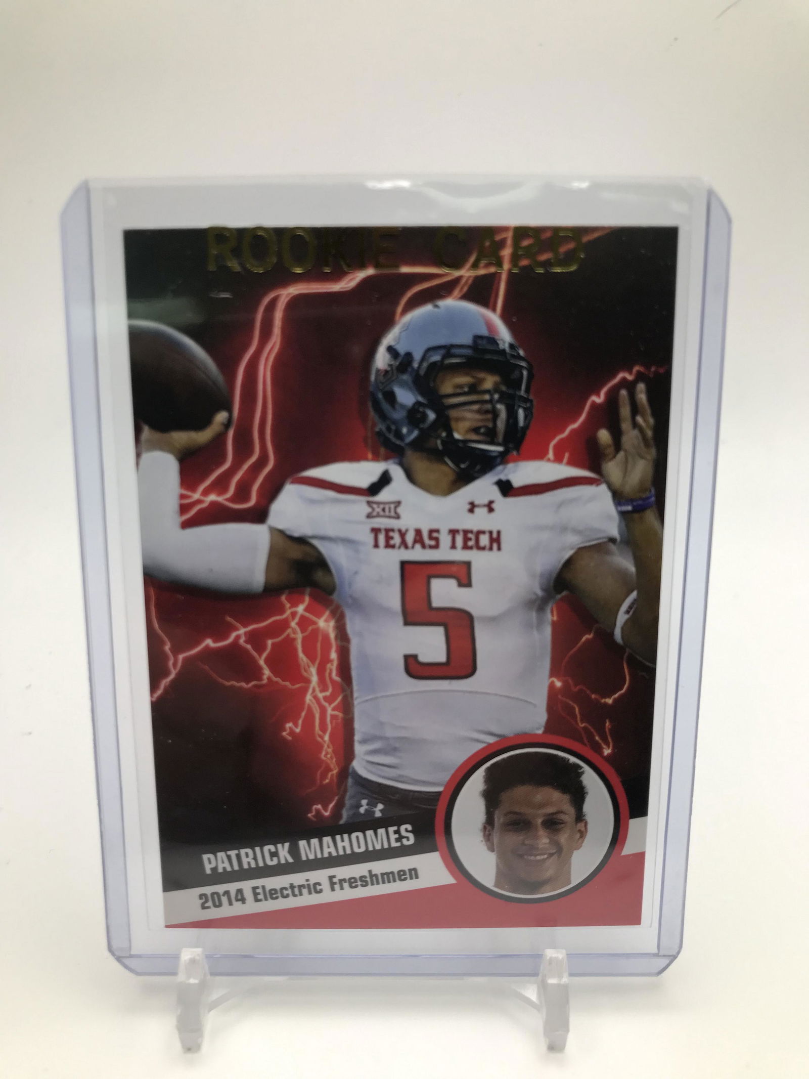 2014 HOT SHOT PROSPECTS PATRICK MAHOMES ELECTRIC FRESHMEN (1 of 2)