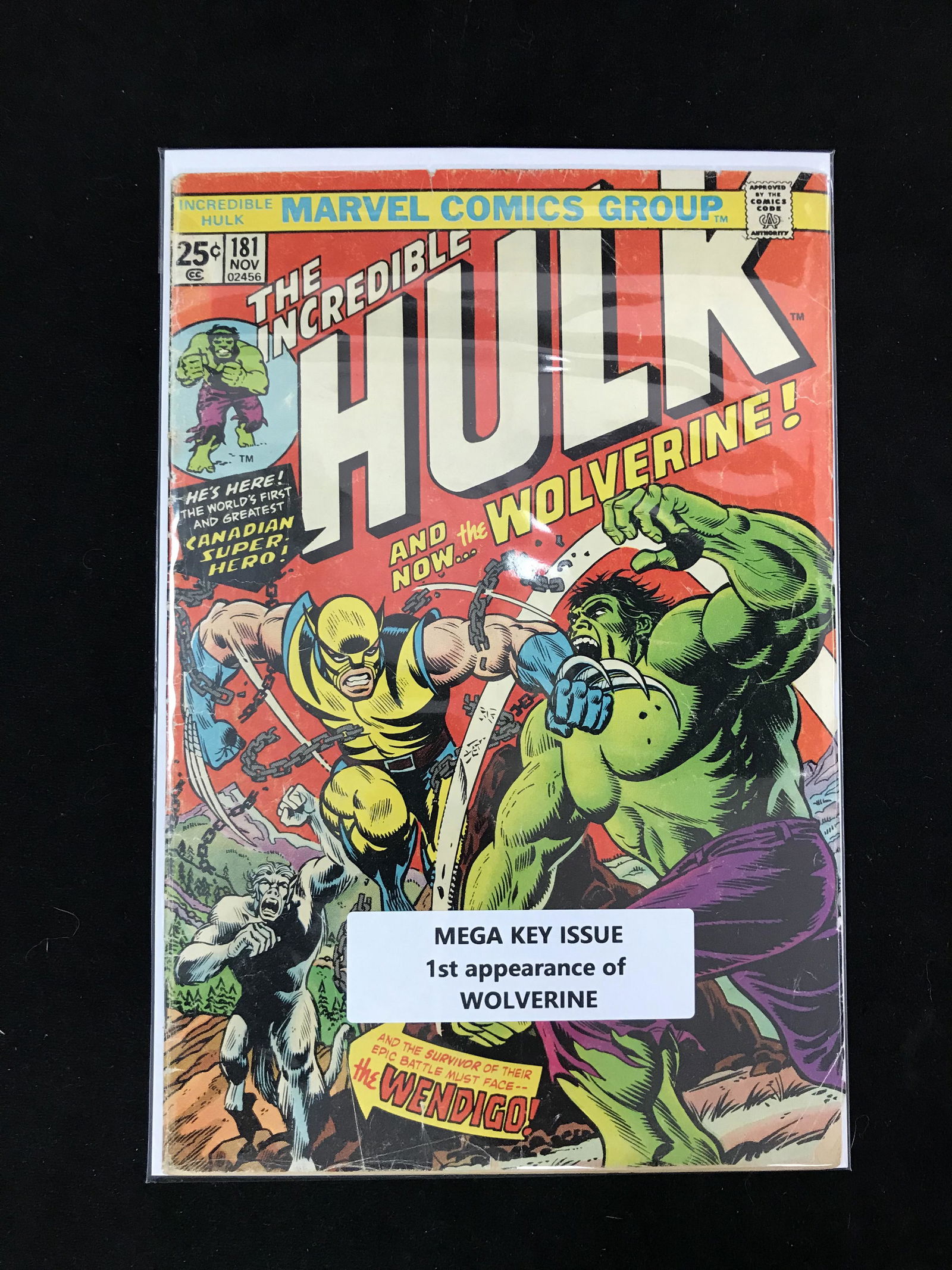 MARVEL COMICS THE INCREDIBLE HULK NO. 181 (1 of 1)