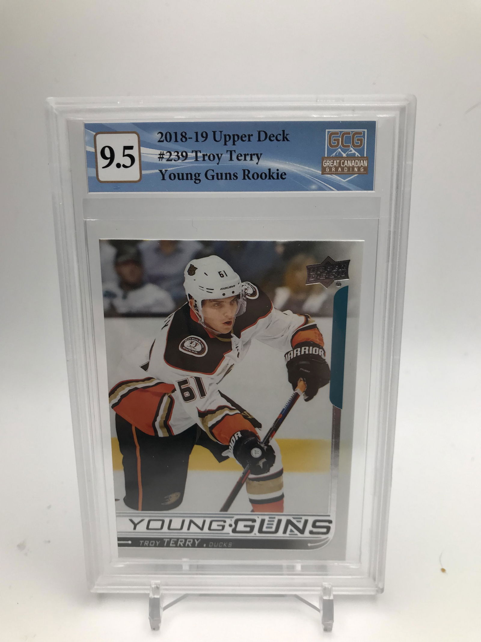 2018-19 UPPER DECK NO. 239 TROY TERRY YOUNG GUNS RC (GCG 9.5) (1 of 2)