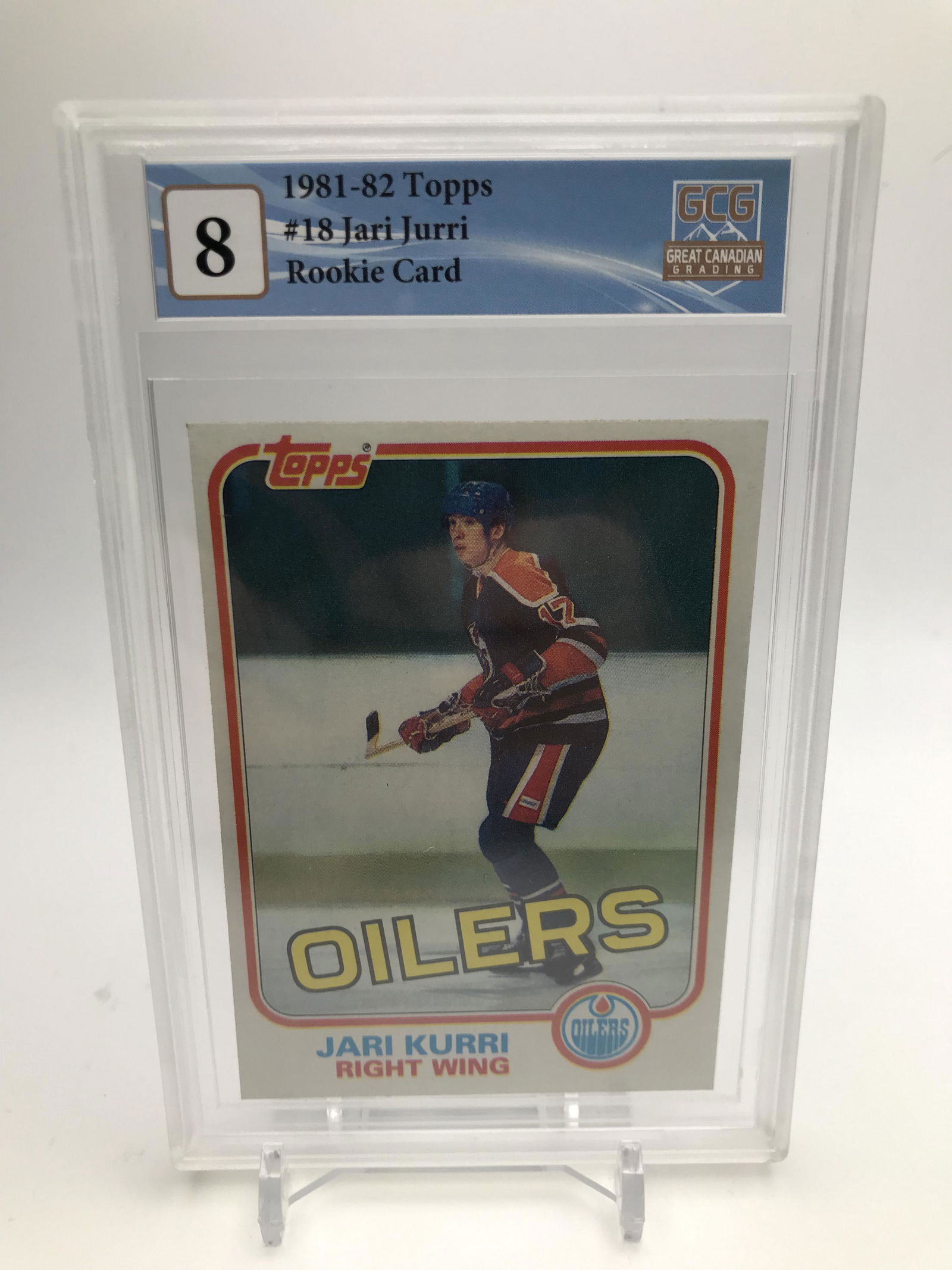 1981-82 TOPPS NO.18 JARI JURRI RC (GCG 8) (1 of 1)