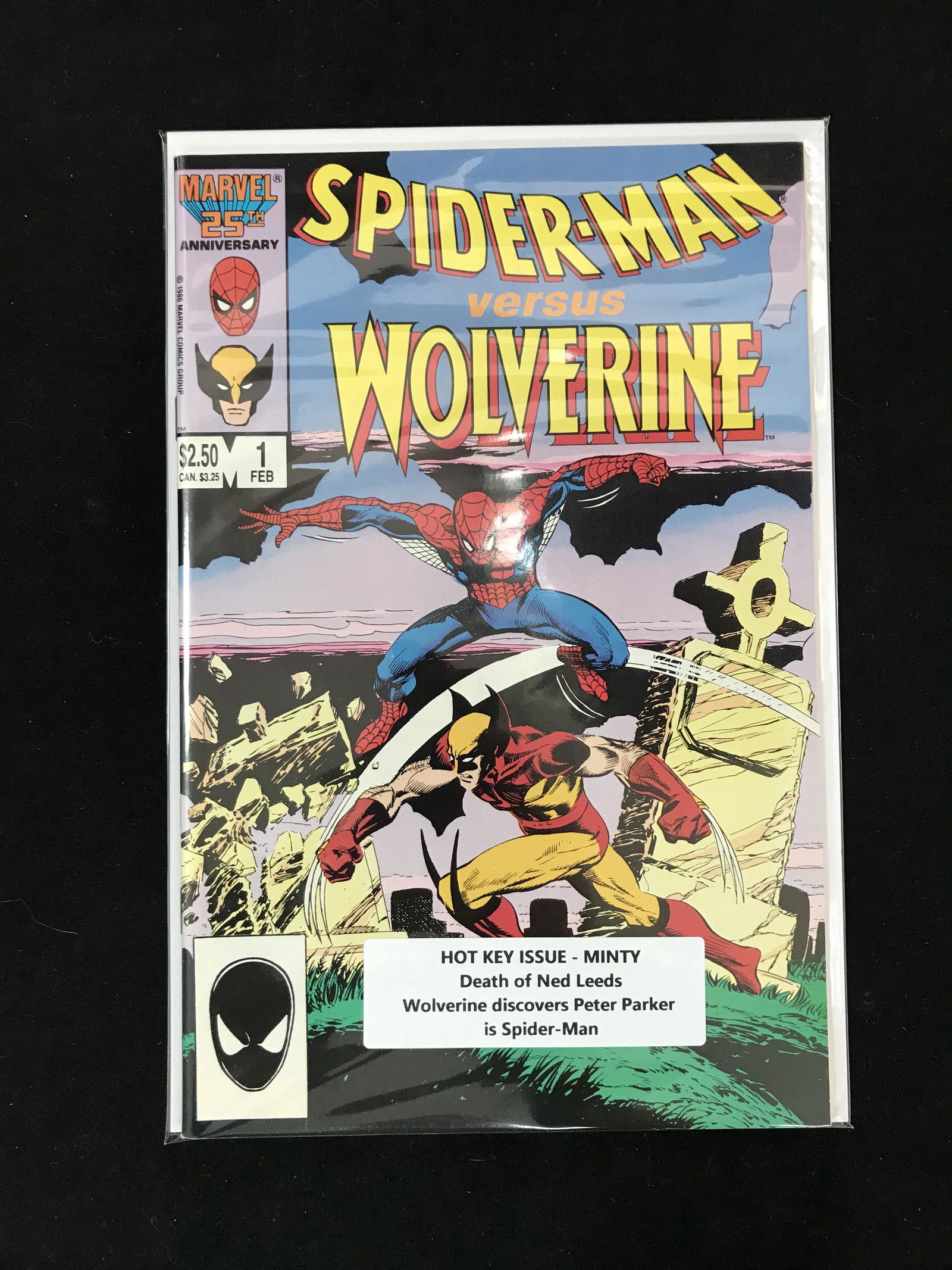 MARVEL COMICS SPIDERMAN VERSUS WOLVERINE NO.1 (DEATH OF NED LEEDS) (1 of 1)