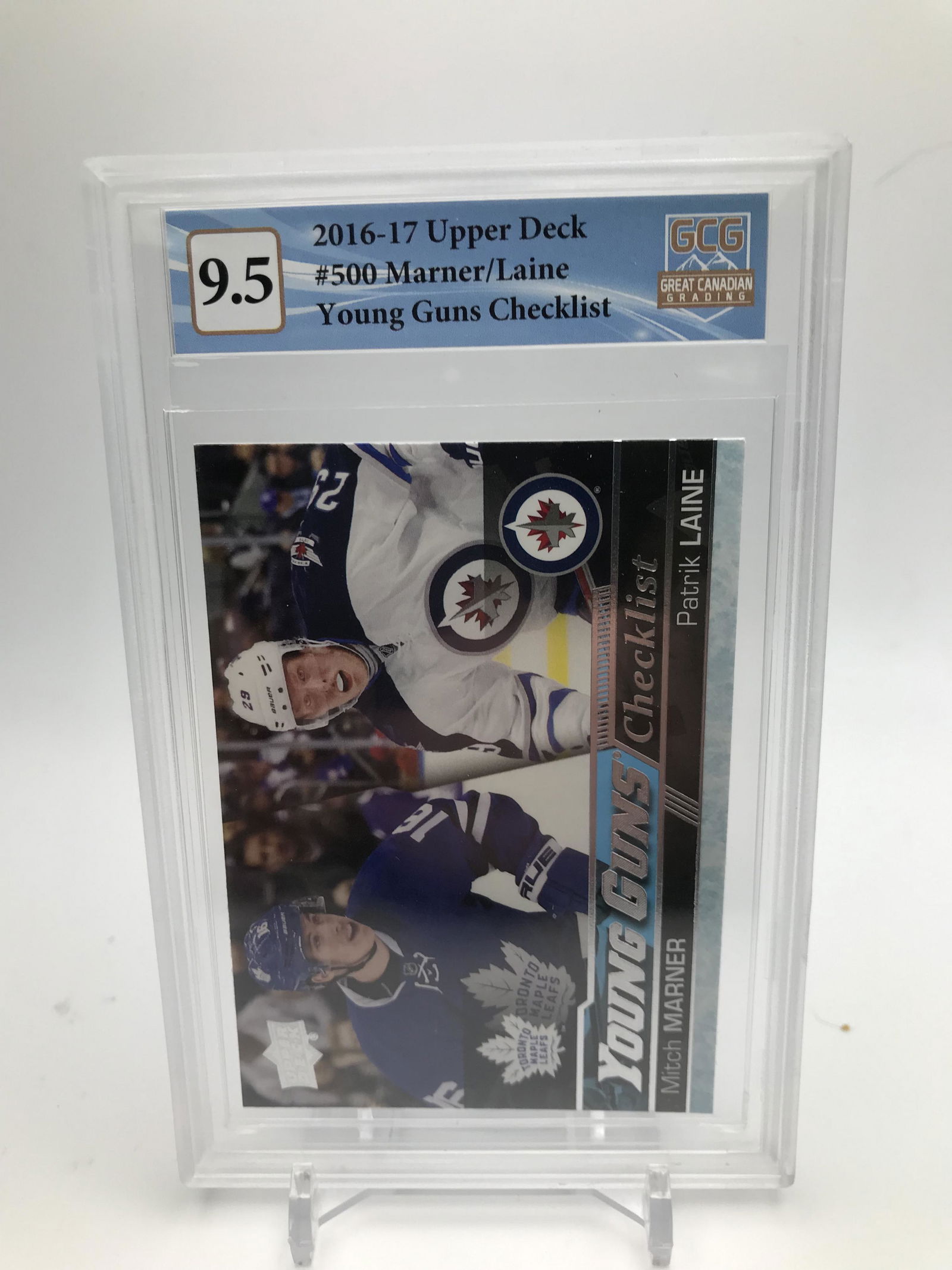 2016-17 UPPER DECK NO. 500 MARNER/LAINE YOUNG GUNS RC (GCG 9.5) (1 of 2)