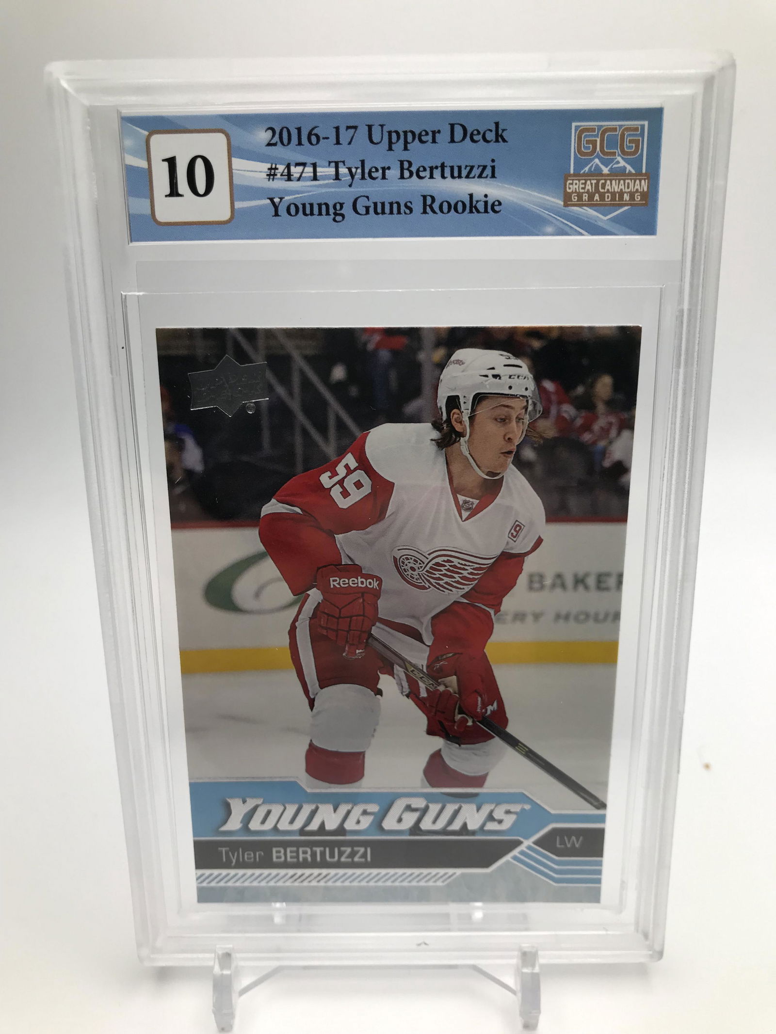 2016-17 UPPER DECK NO. 471 TYLER BERTUZZI YOUNG GUNS RC (GCG 10) (1 of 2)