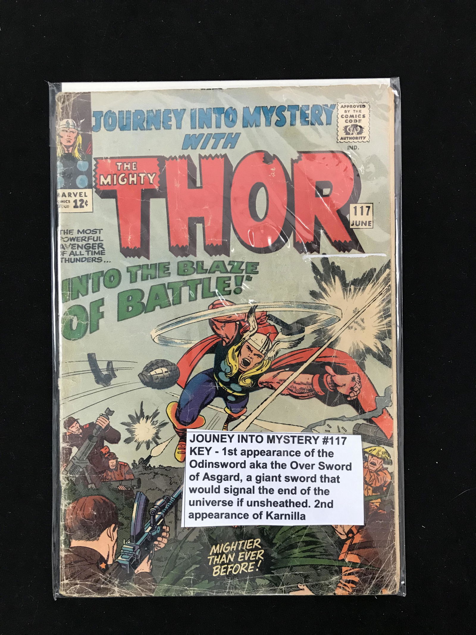 MARVEL COMICS THE MIGHTY THOR NO. 117 (1ST APP ODINSWORD) (1 of 1)
