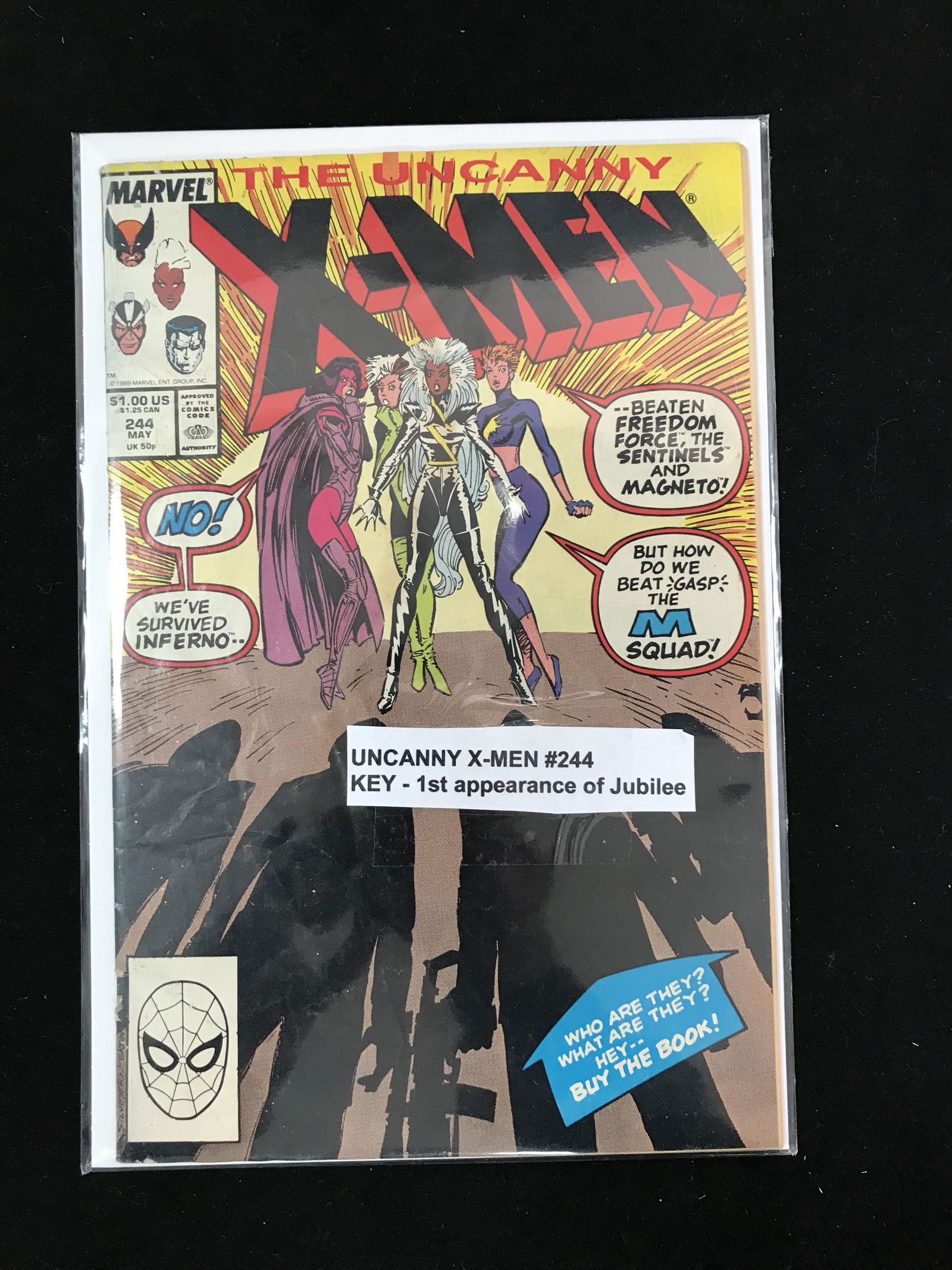 MARVEL COMICS X-MEN NO. 244 (1ST APP OF JUBILEE) (1 of 1)