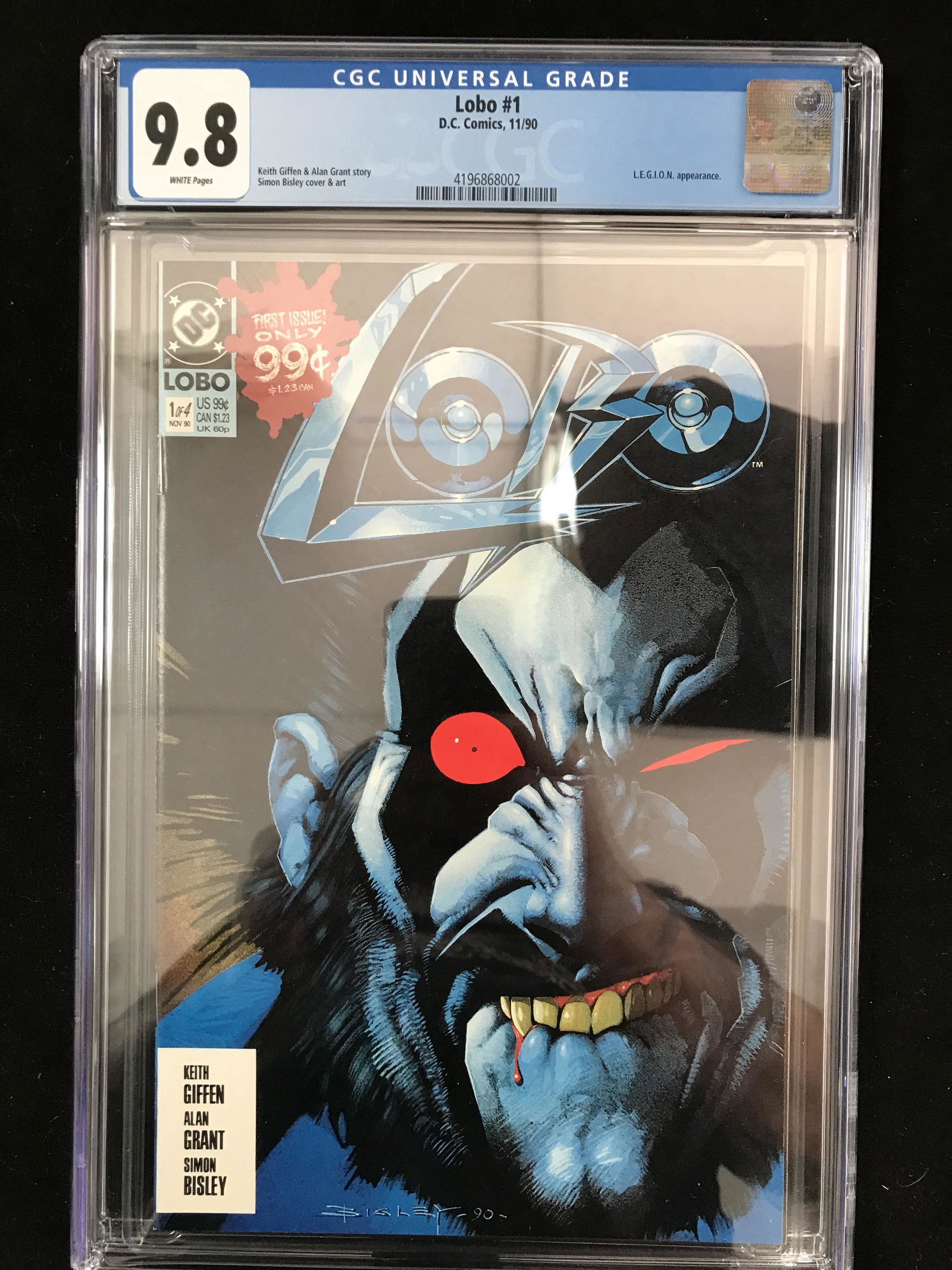 DC COMICS LOBO NO. 1 (CGC 9.8) (1 of 1)