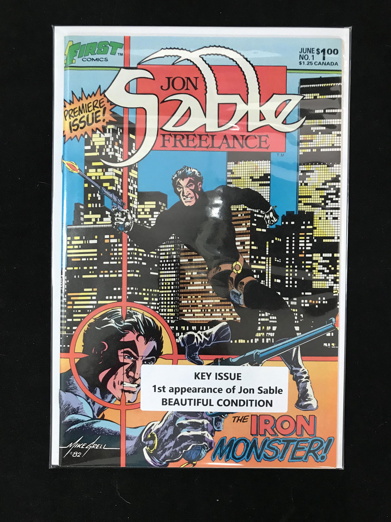 FIRST COMICS JON SABLE NO.1 (1ST APP JON SABLE) (1 of 1)