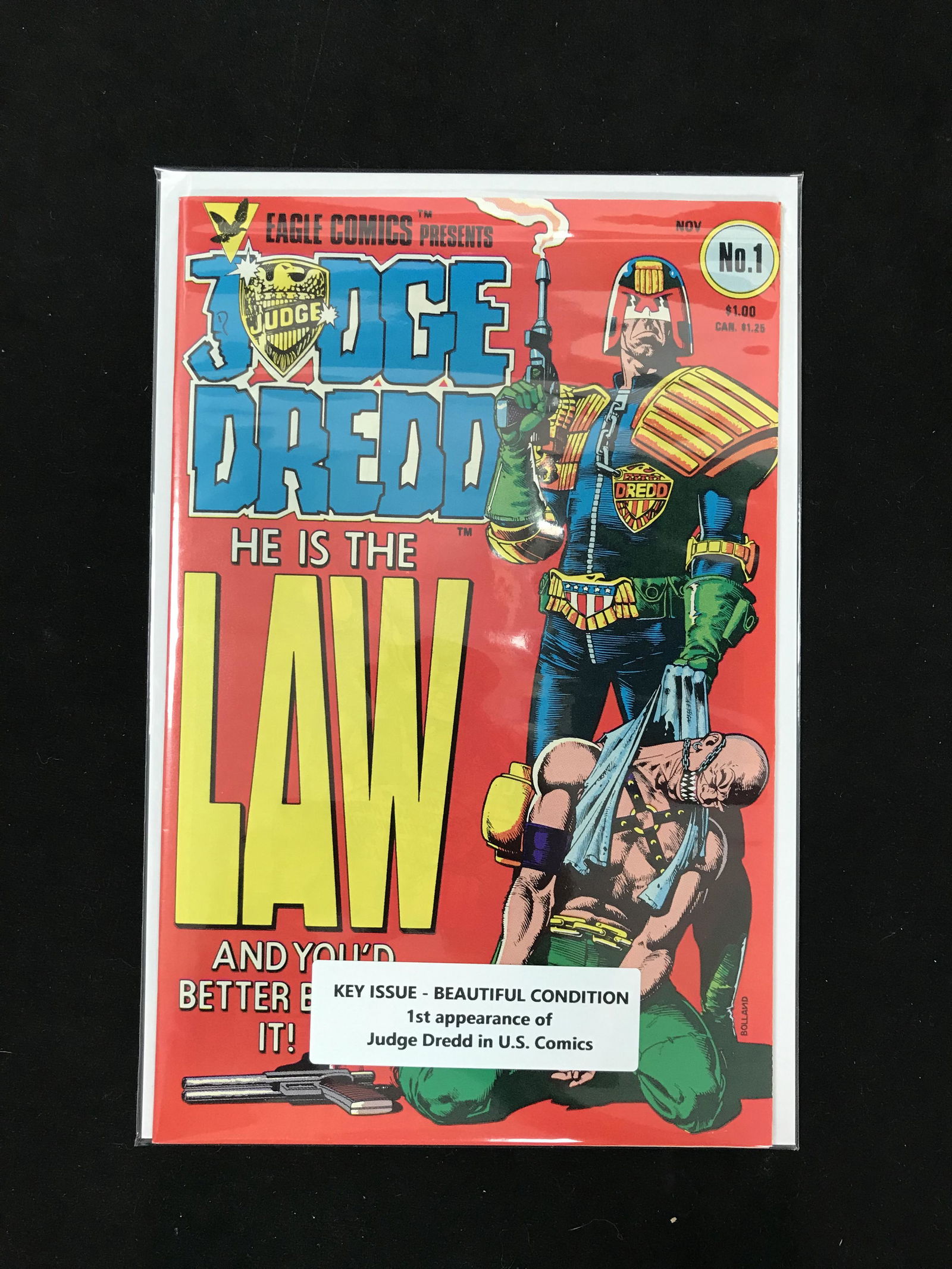 EAGLE COMICS JUDGE DREDD NO.1 (1ST APP JUDGE DREDD IN US COMICS) (1 of 1)
