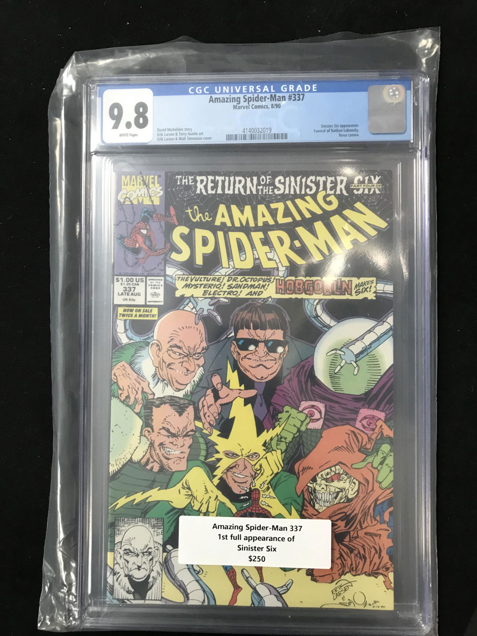 The AMAZING SPIDER-MAN #337 CGC GRADED 9.8   (MARVEL COMICS) (1 of 1)
