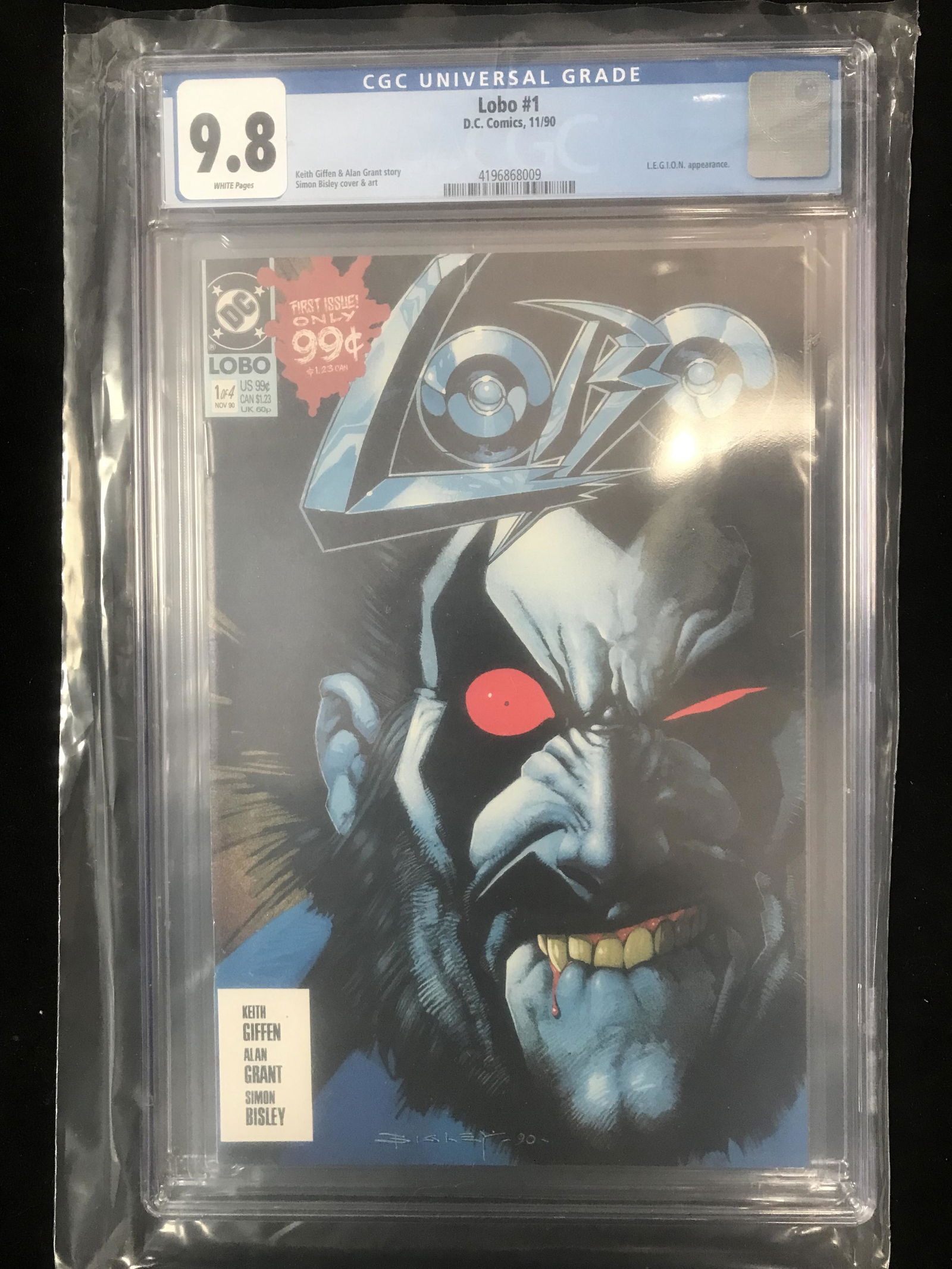 LOBO #1 CGC GRADED 9.8 (DC COMICS) (1 of 1)