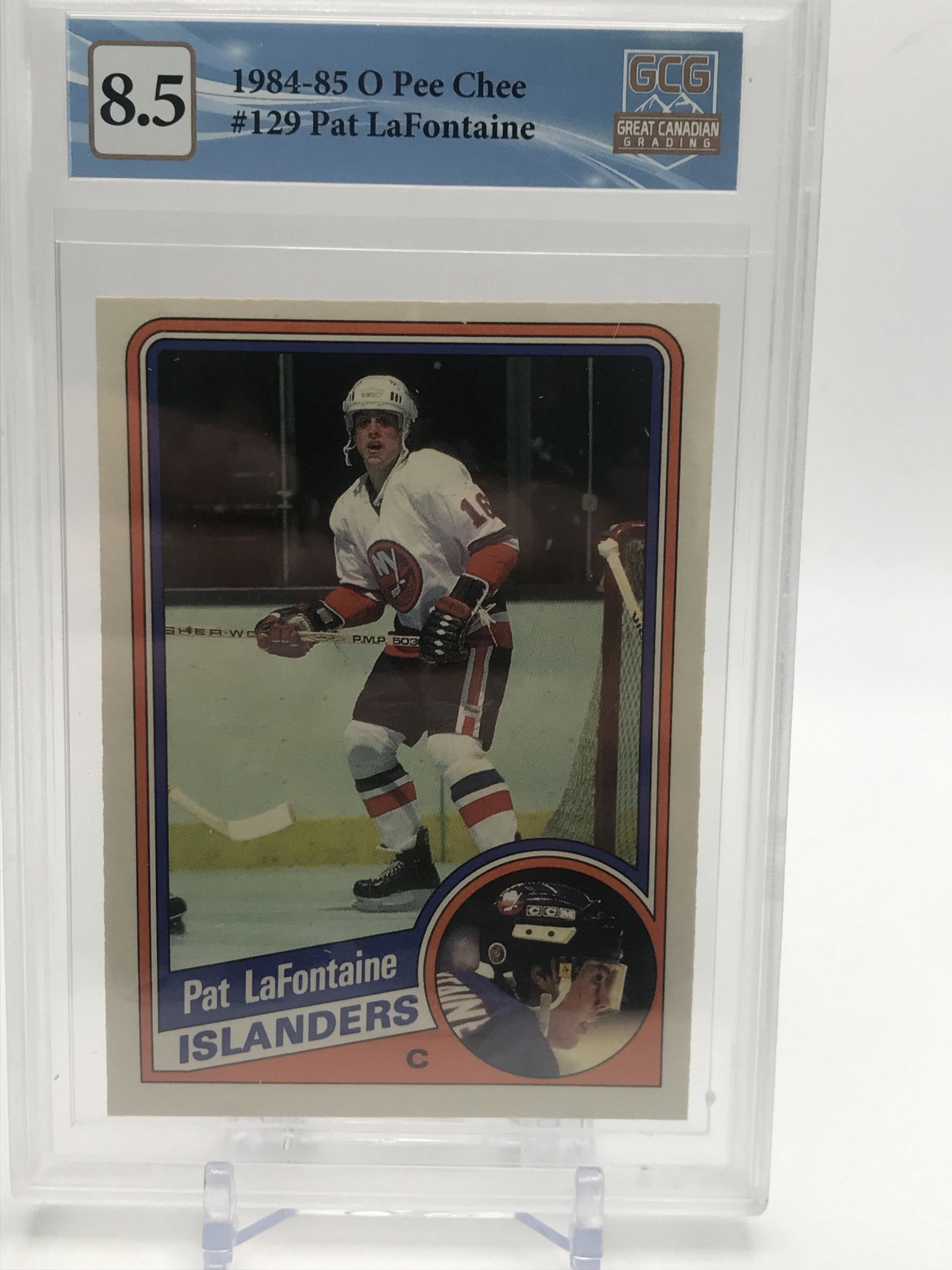 1984-85 OPC PAT LAFONTAINE NO. 129 (GCG 8.5): 1