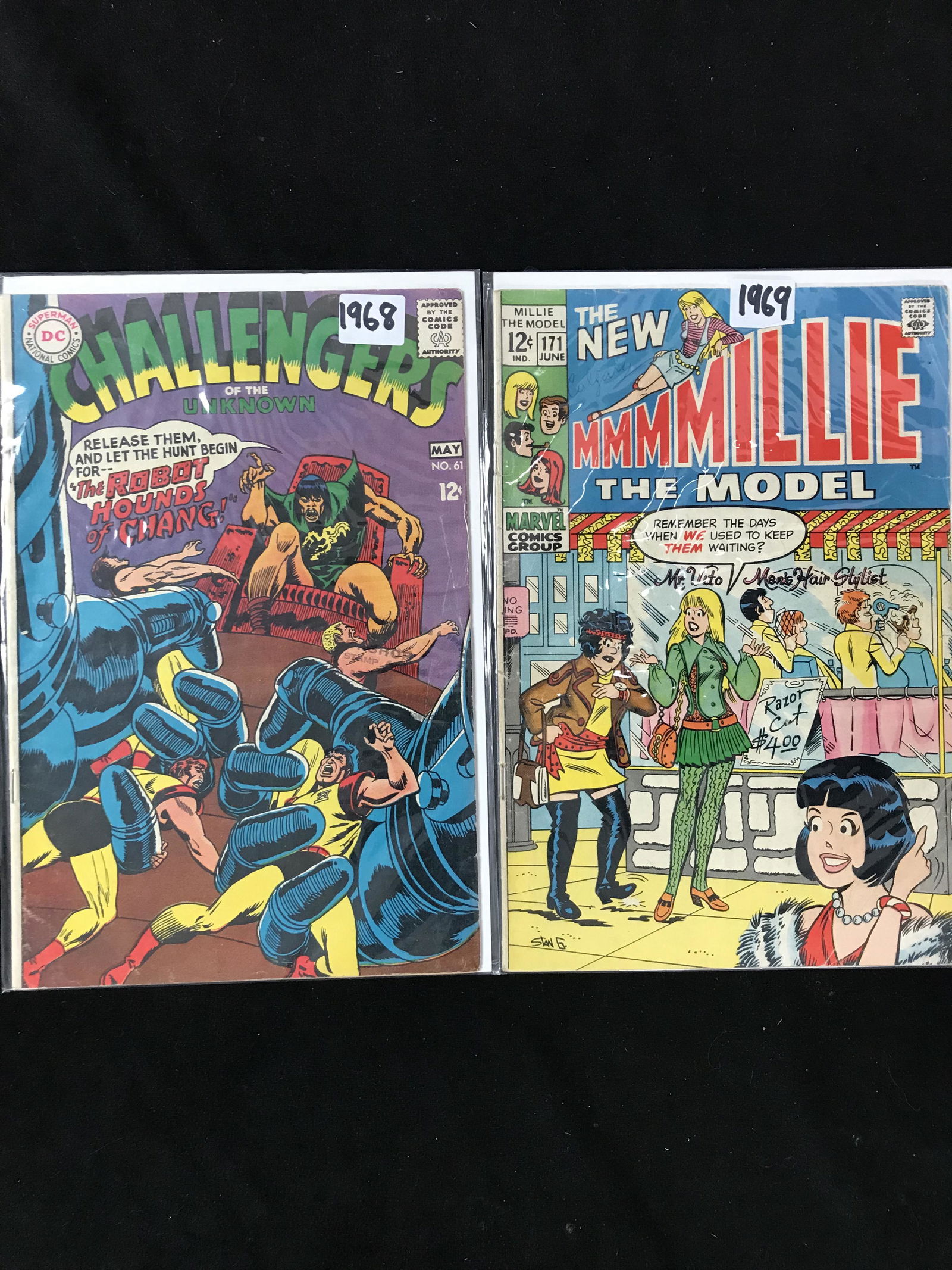 DC AND MARVEL SILVER AGE COMIC BOOK LOT (CHALLENGERS/MMMMILLIE) (1 of 1)