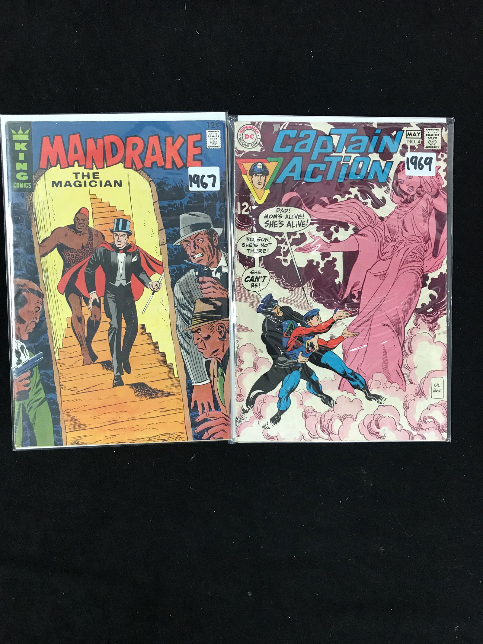 KING COMICS/ DC COMICS MANDRAKE THE MAGICIAN/CAPTAIN ACTION  COMIC LOT (1 of 1)