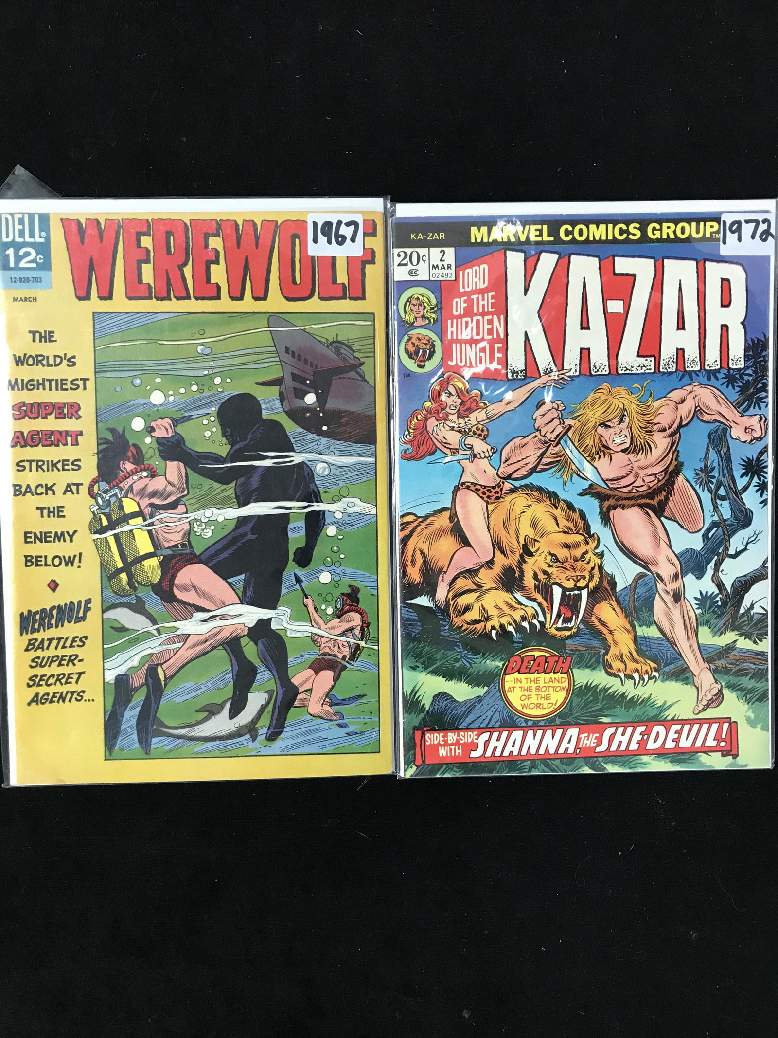 DELL/MARVEL COMICS SILVER AGE LOT (WEREWOLF/KAZAR) (1 of 1)