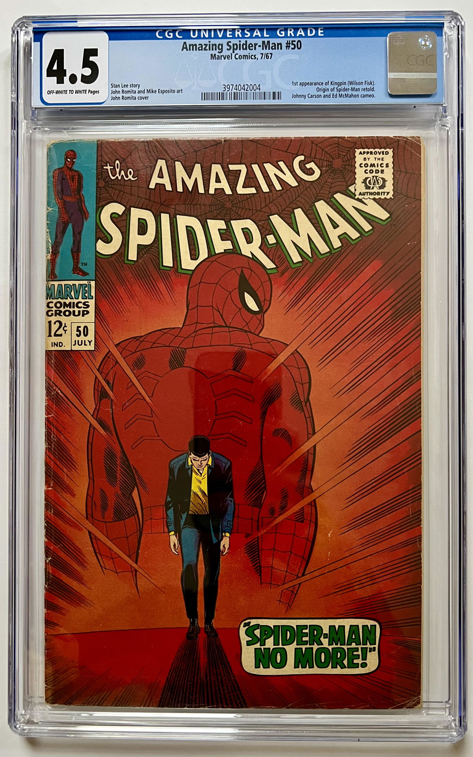 ージになり 「サイン入り」CGC9.6 Amazing Spider-man アメコミ KmItg