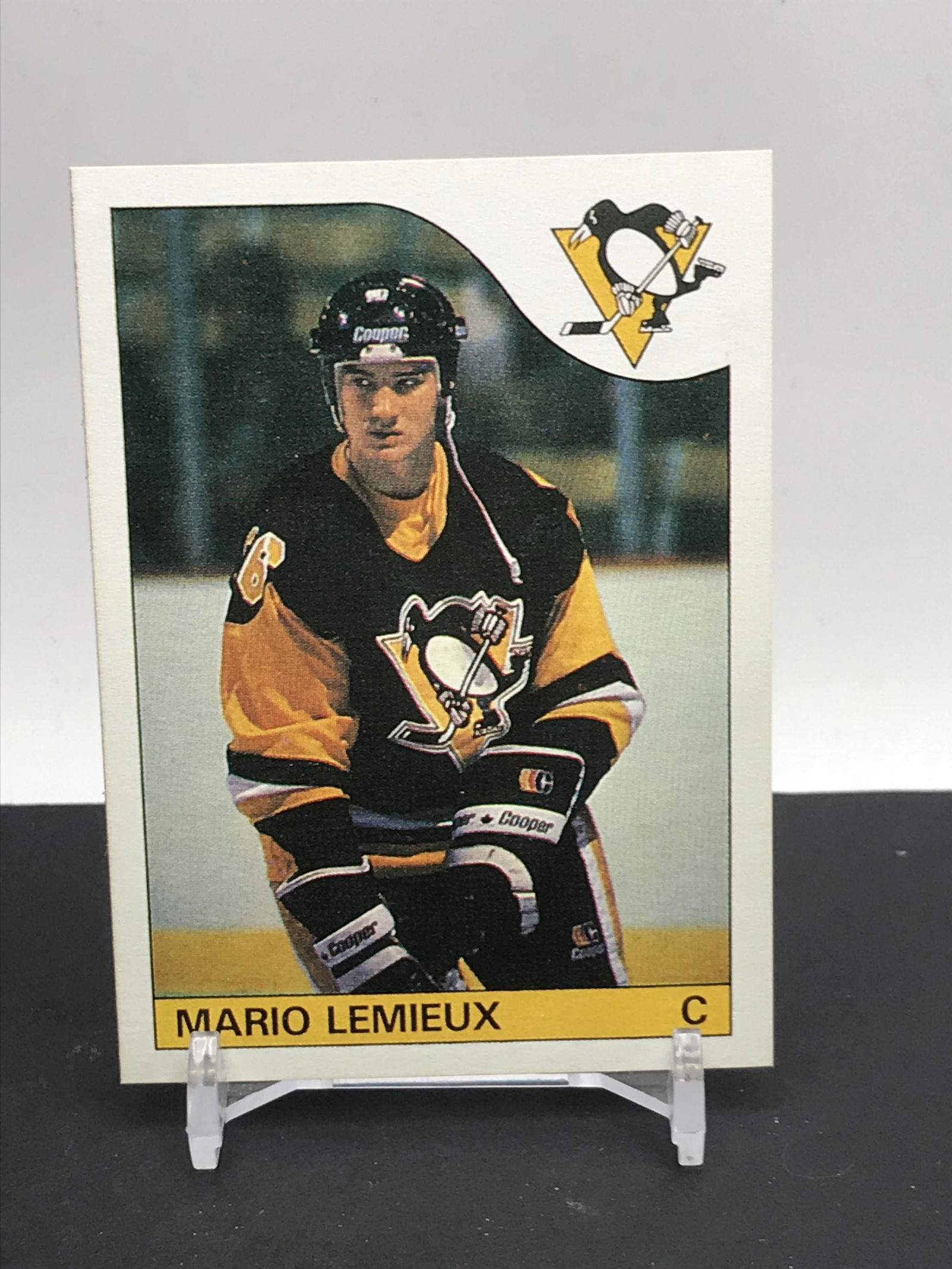 1985 O-PEE-CHEE MARIO LEMIEUX ROOKIE CARD *REPRINT* (1 of 2)