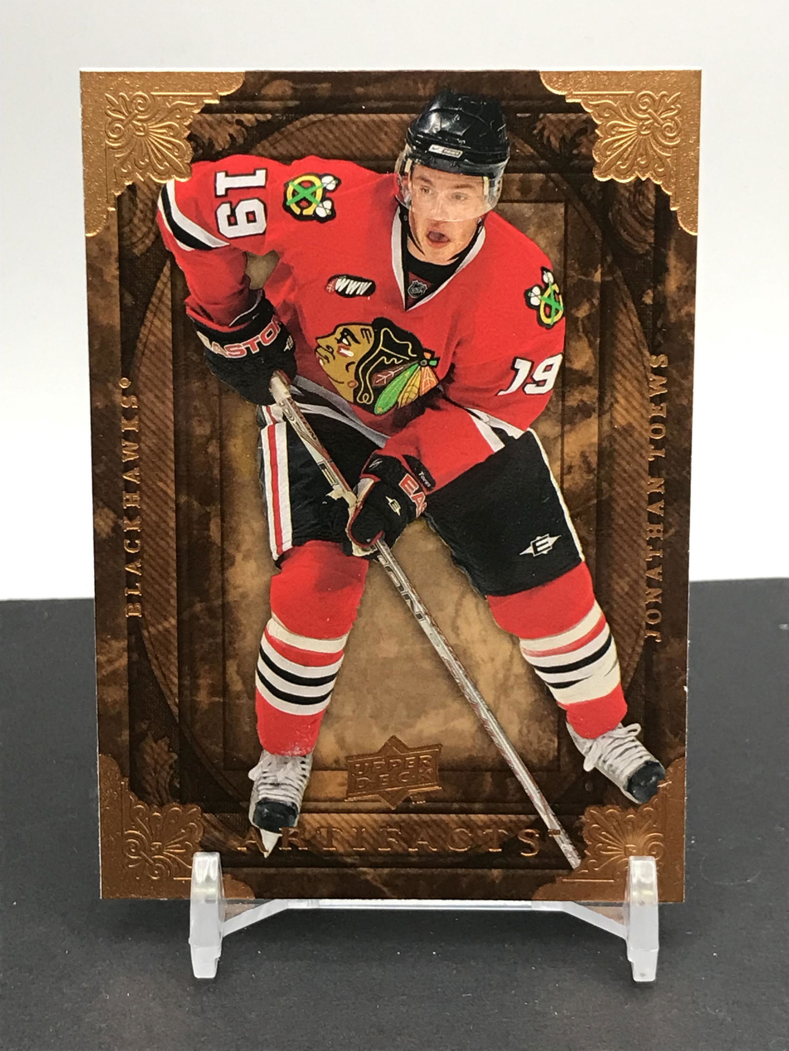 2008-09 ARTIFACTS HOCKEY JONATHAN TOEWS BLACKHAWKS ROOKIE CARD (1 of 2)
