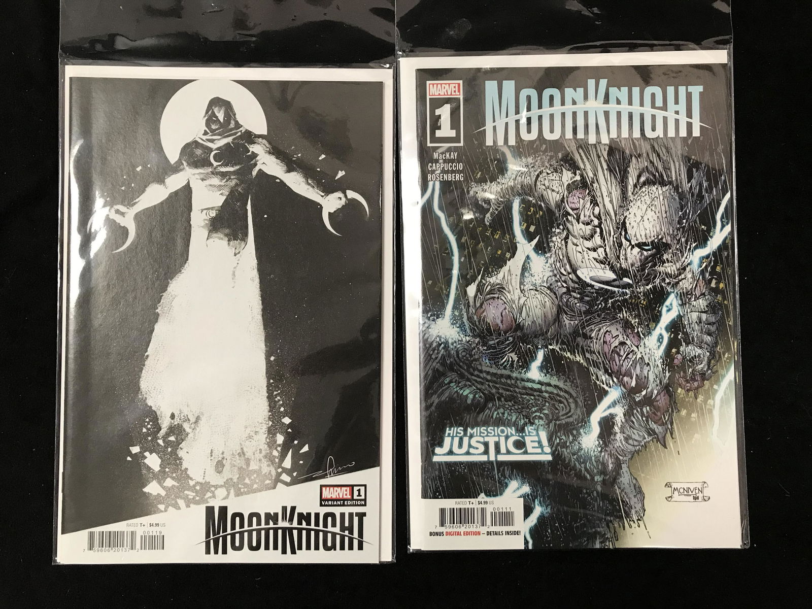 LOT OF 2 MOONKNIGHT #1  COMICS (MARVEL  COMICS) (1 of 1)