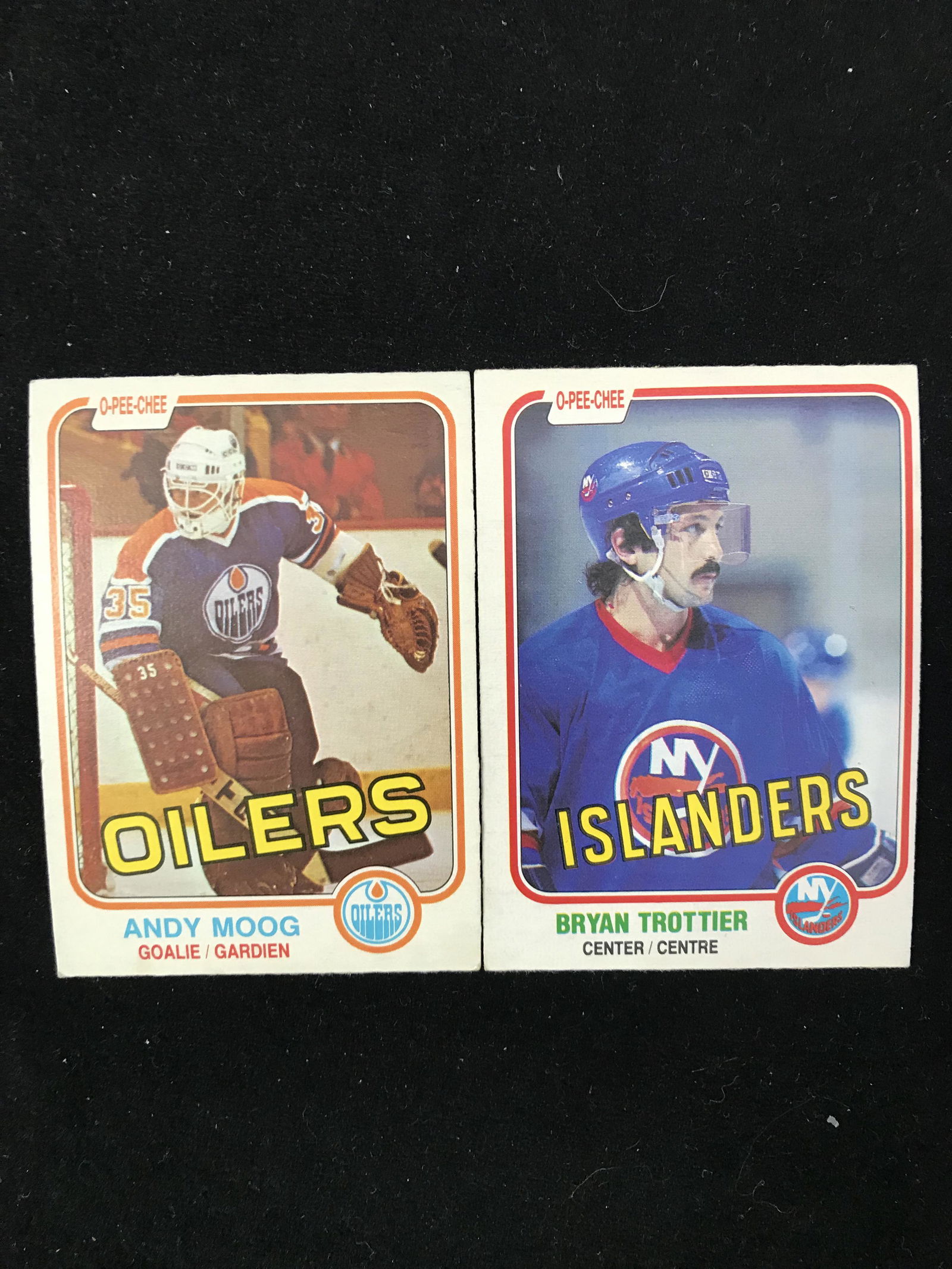 1982 OPC ANDY MOOG ROOKIE CARD/BRYAN TROTTIER (1 of 1)