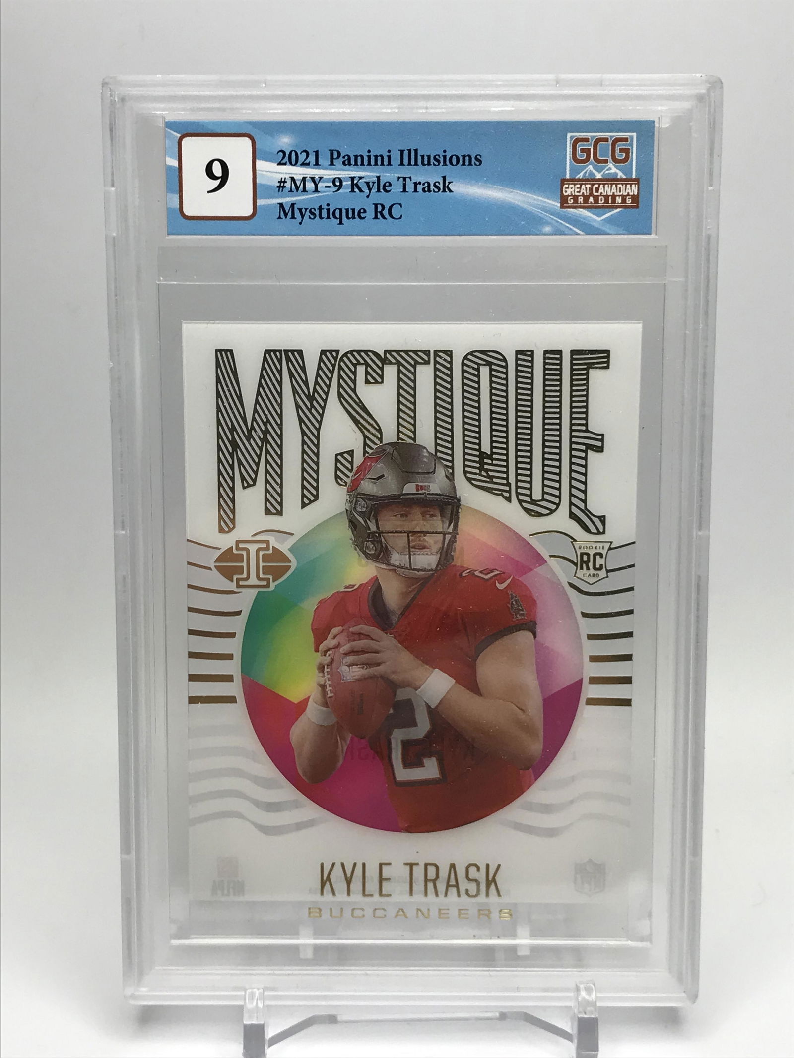 2021 PANINI ILLUSIONS MYSTIQUE KYLE TRASK ROOKIE CARD GCG 9 (1 of 2)