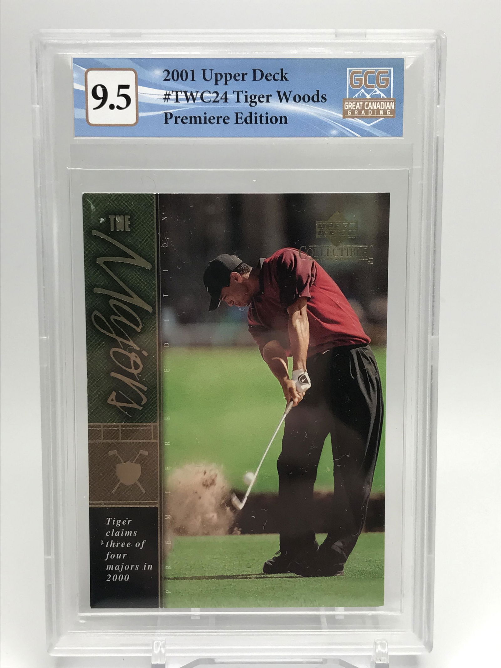 2001 UD PREMIERE EDITION TIGER WOODS GCG 9.5: 2001 UD PREMIERE EDITION TIGER WOODS GCG 9.5