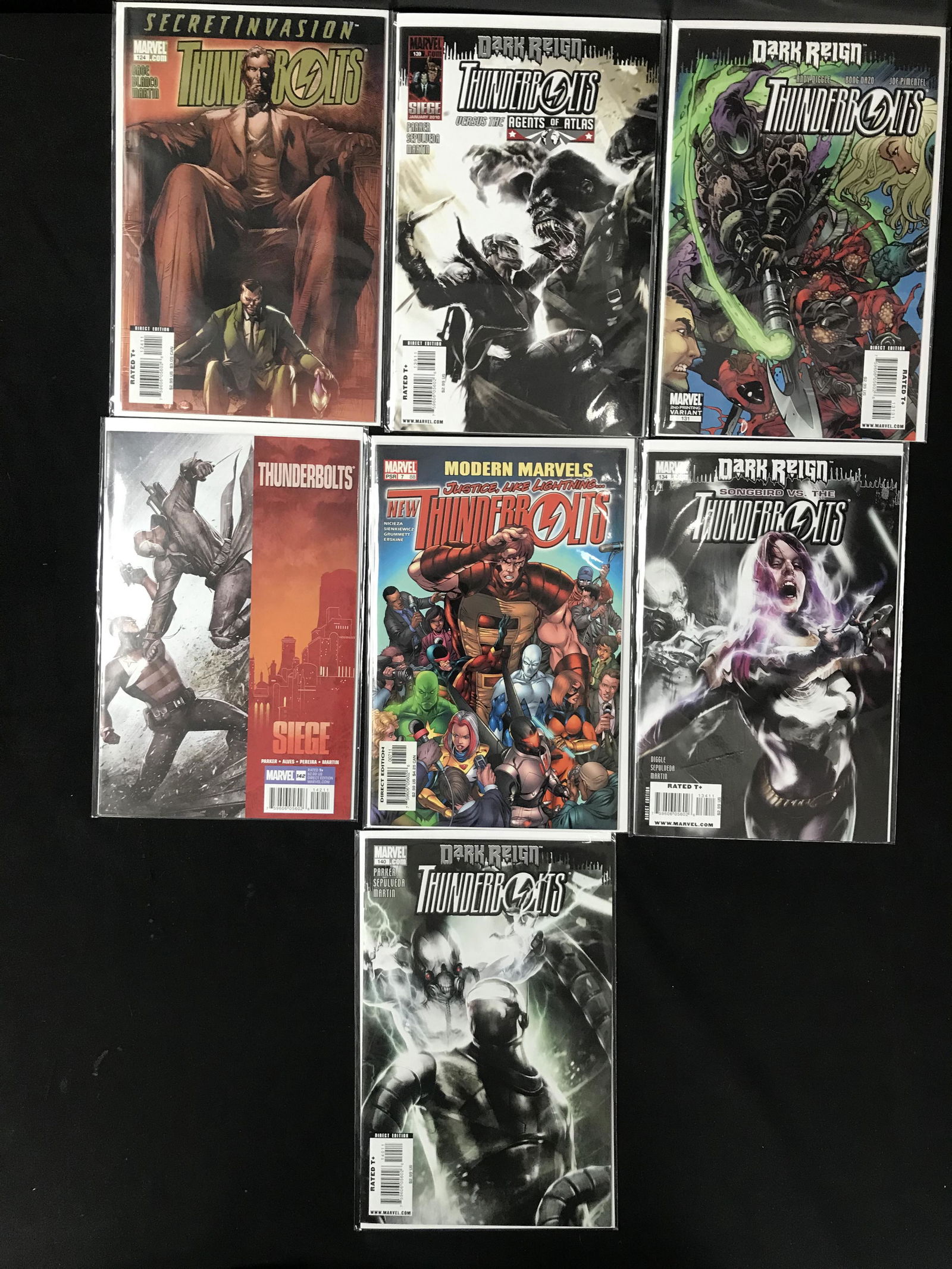 MARVEL COMICS THUNDERBOLTS COMIC BOOK LOT (1 of 1)
