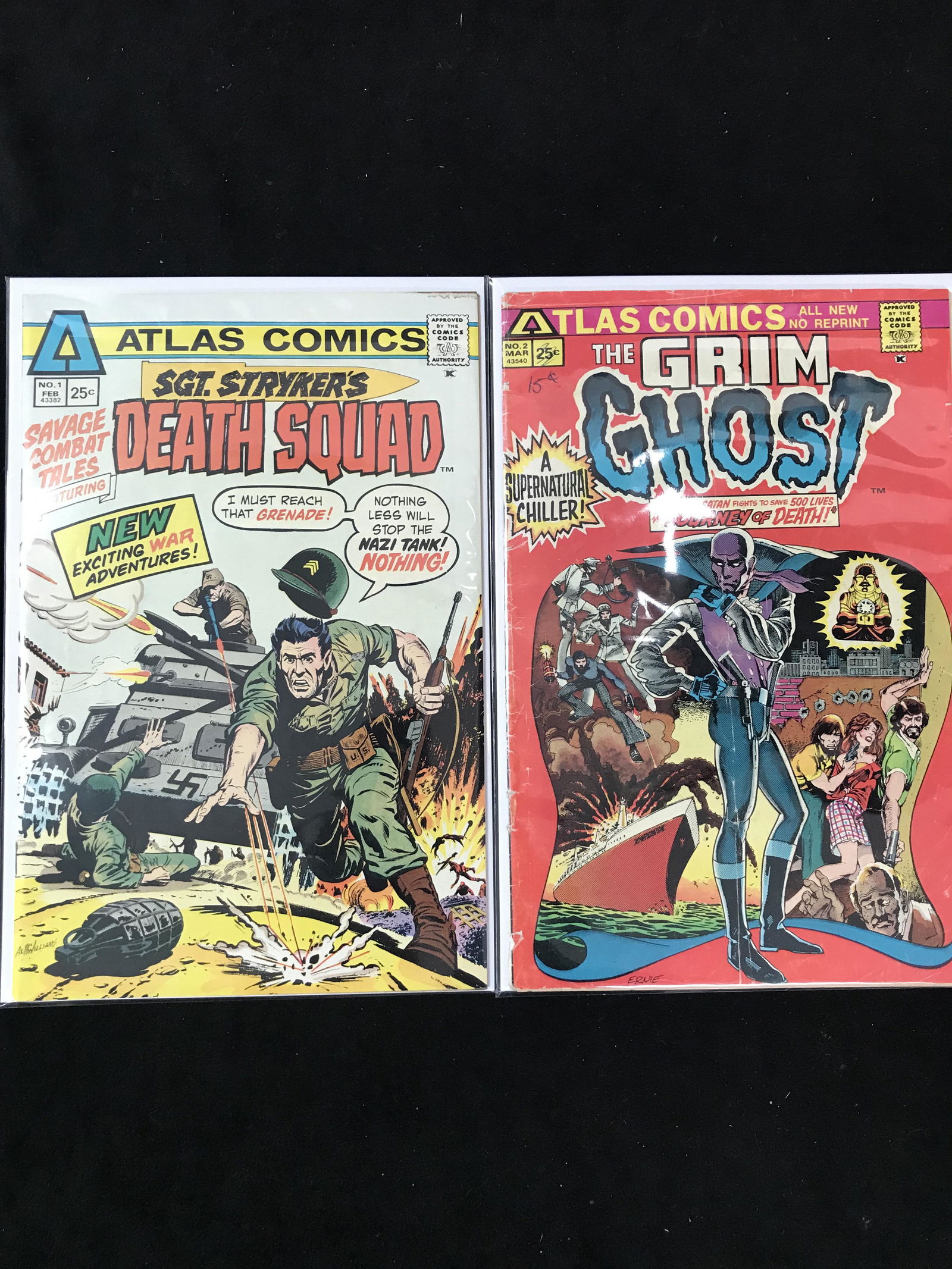 LOT OF ATLAS COMICS (DEATH SQUAD/ GRIM GHOST) (1 of 1)