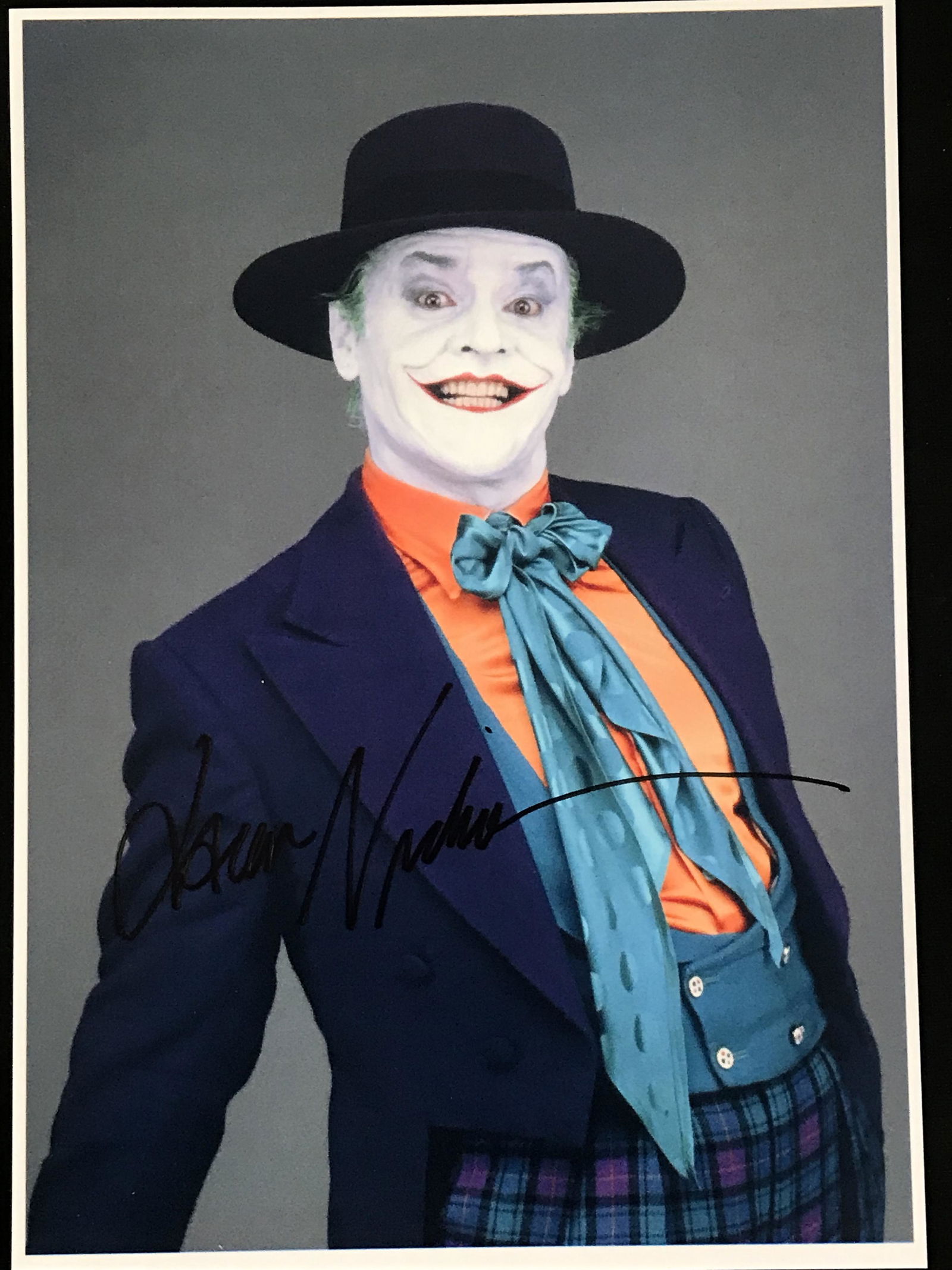 JACK NICHOLSON SIGNED JOKER 8X10 (RA COA) (1 of 2)
