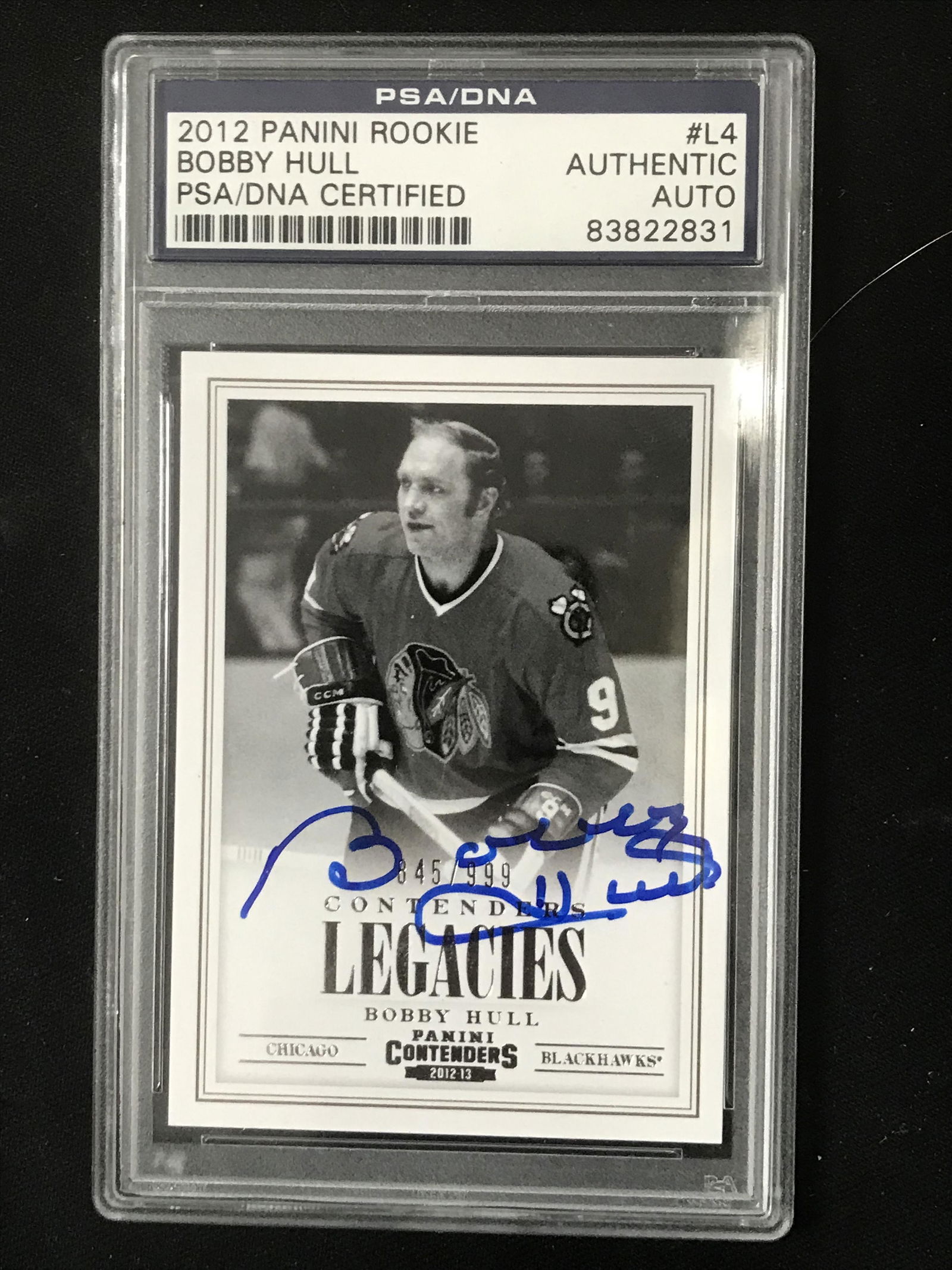 2012 PANINI ROOKIE BOBBY HULL AUTO (PSA DNA) (1 of 1)